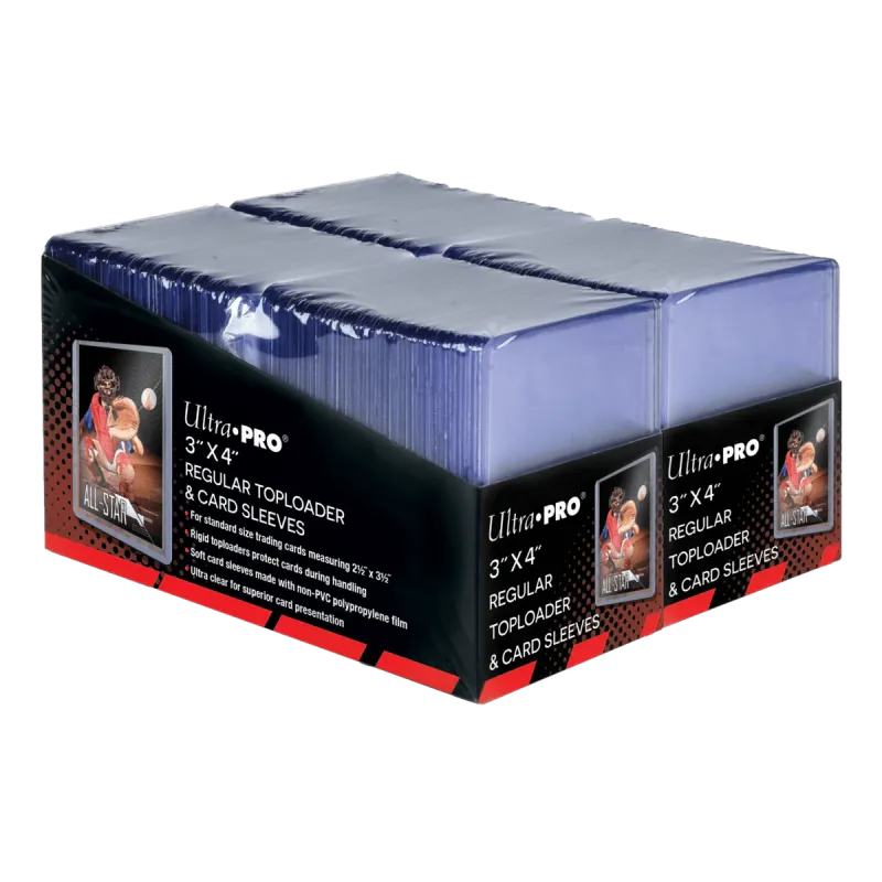 Ultra Pro - 3"x4" Regular Toploader + Soft Sleeves (200ct)