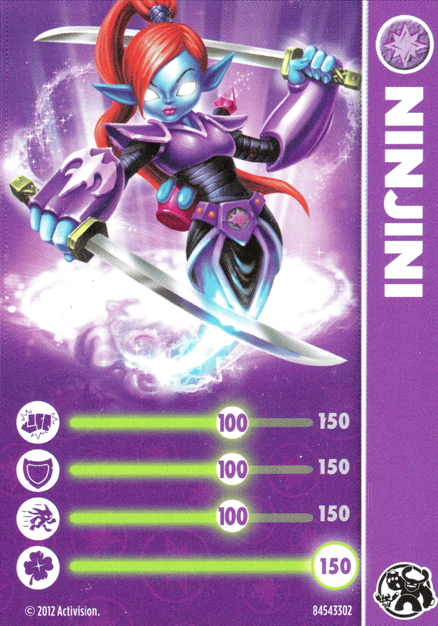 Skylanders Giants Ninjini Karte