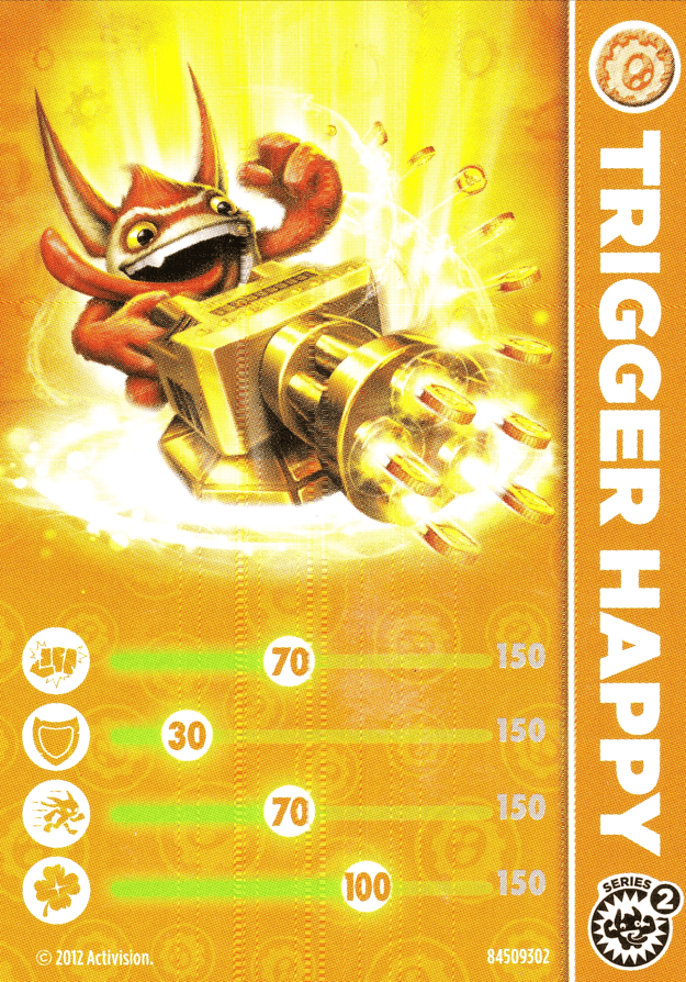 Skylanders Giants Trigger Happy Karte