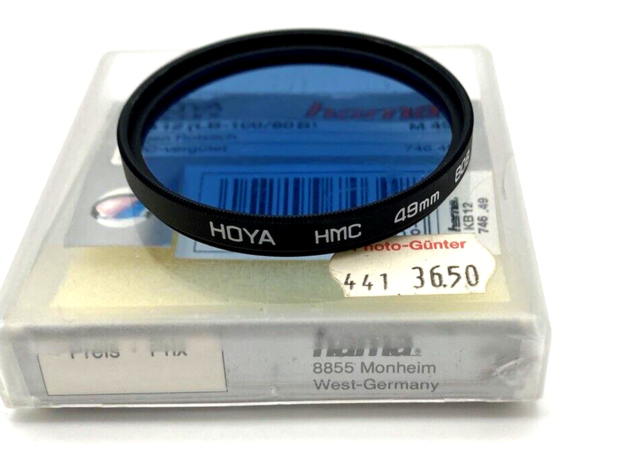 Hama / HOYA KB12 (LB-100/80B) | Filter für Kameraobjektiv | Linsenfilter | 49mm