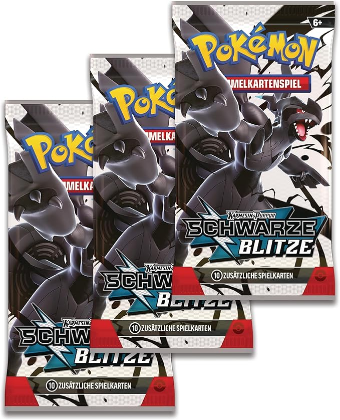 Pokémon Karmesin & Purpur Schwarze Blitze Tech Sticker Kollektion (deutsch)