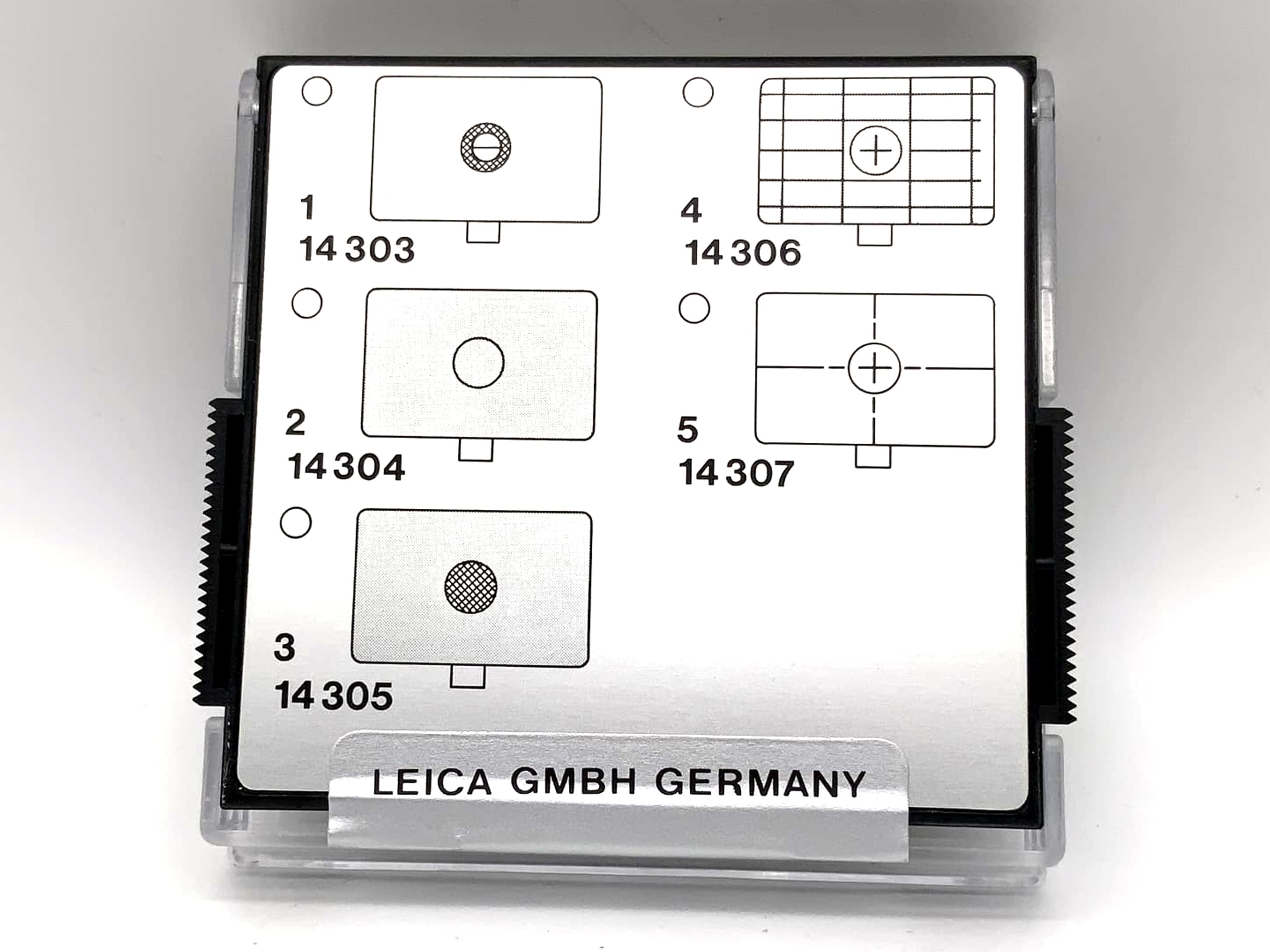 Leica Einstellscheibe 14307 Leica R4-7 Focusing Screen Klarscheibe Fadenkreuz
