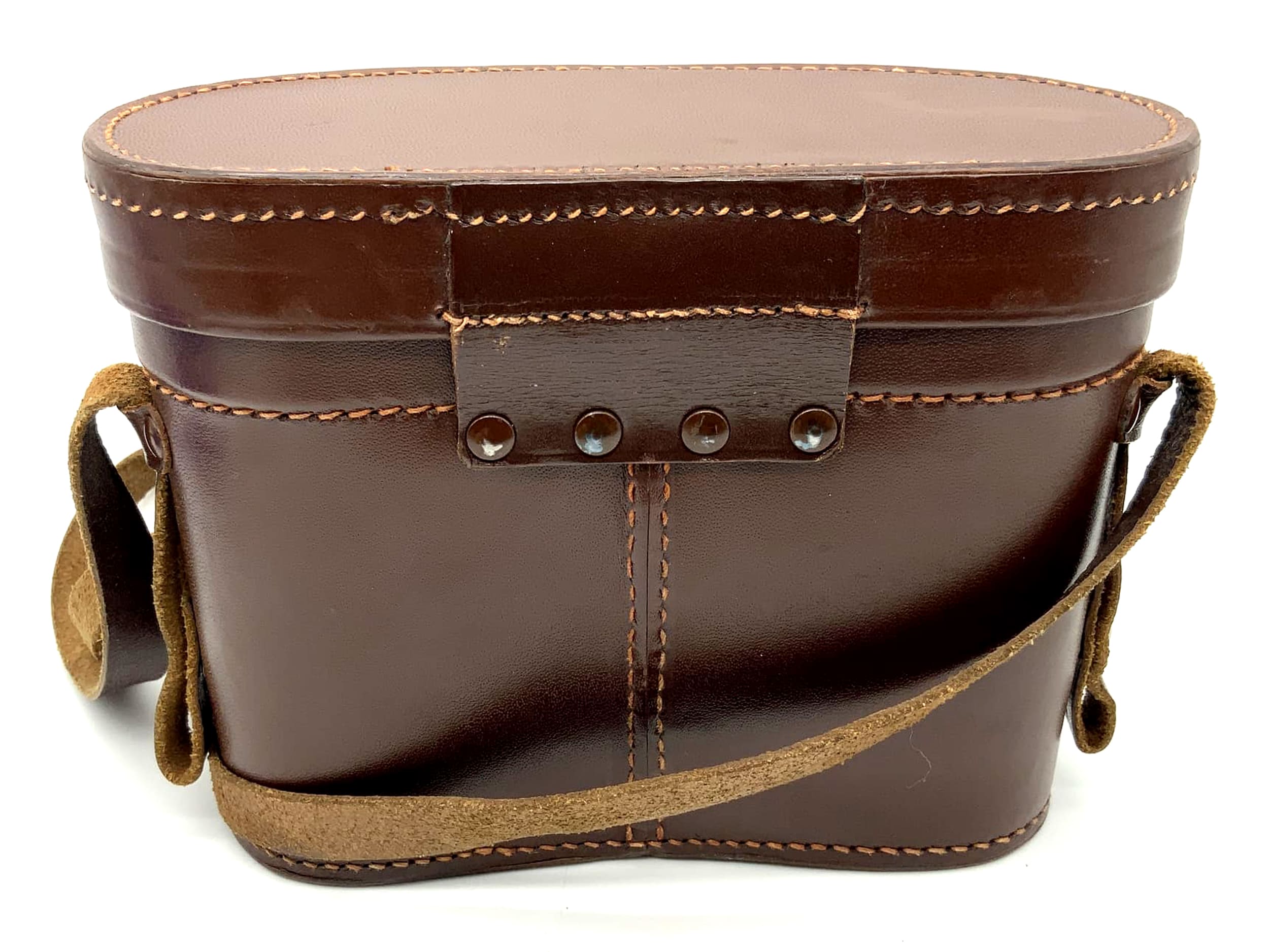 Leitz Wetzlar Fernglas Köcher braun Lederköcher hard case H:13cm B:17cm T:7cm