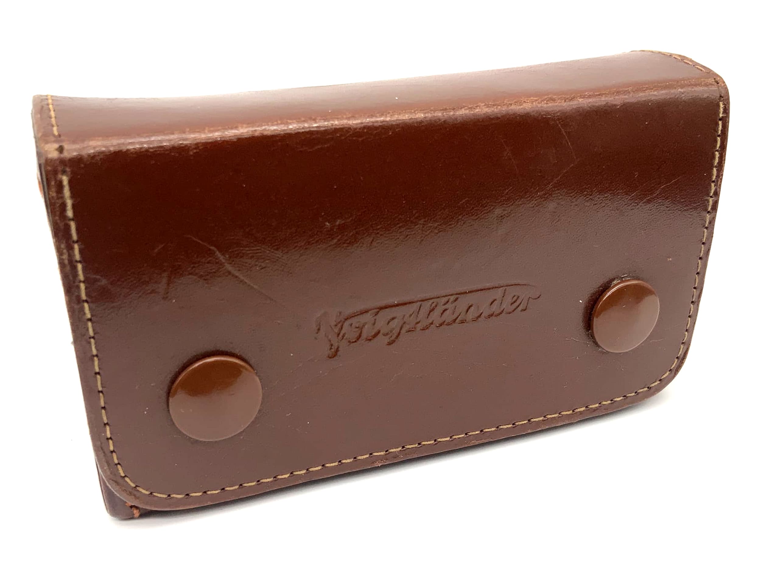 Voigtländer Bereitschaftstasche 90/094 braun Ledertasche für Blende + Filter