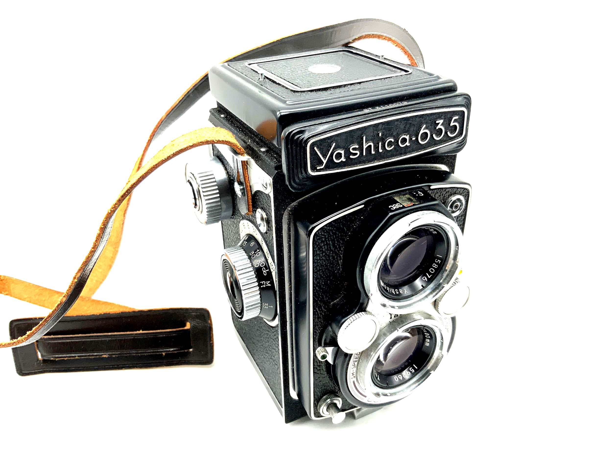 Yashica 635 TLR mit Yashikor 1:3.5 f=80mm Copal-MXV zweiäugige Kamera