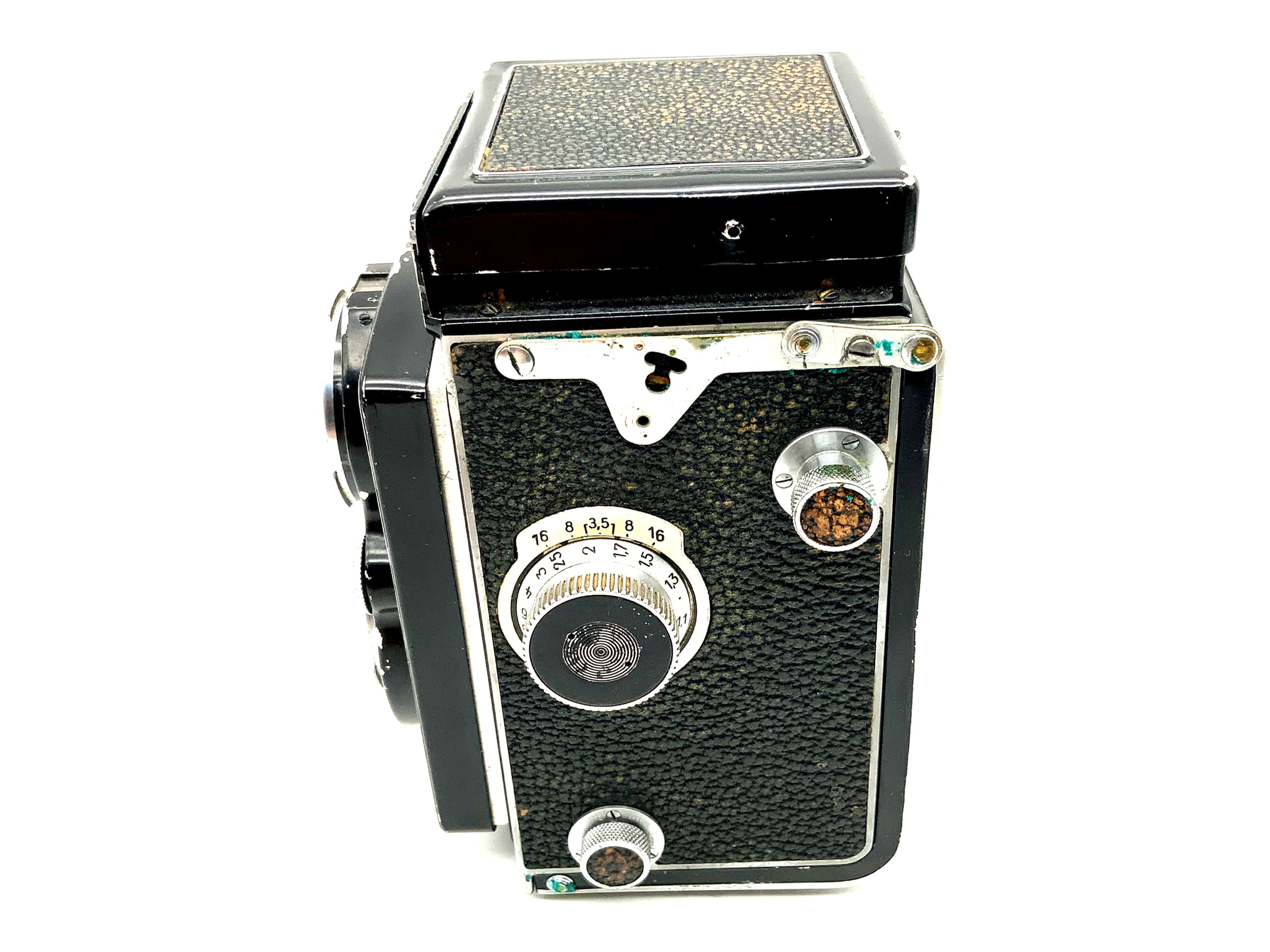 Rollei Rolleiflex TLR mit Tessar 1:3.5 f=7.5cm Compur Rapid zweiäugige Kamera