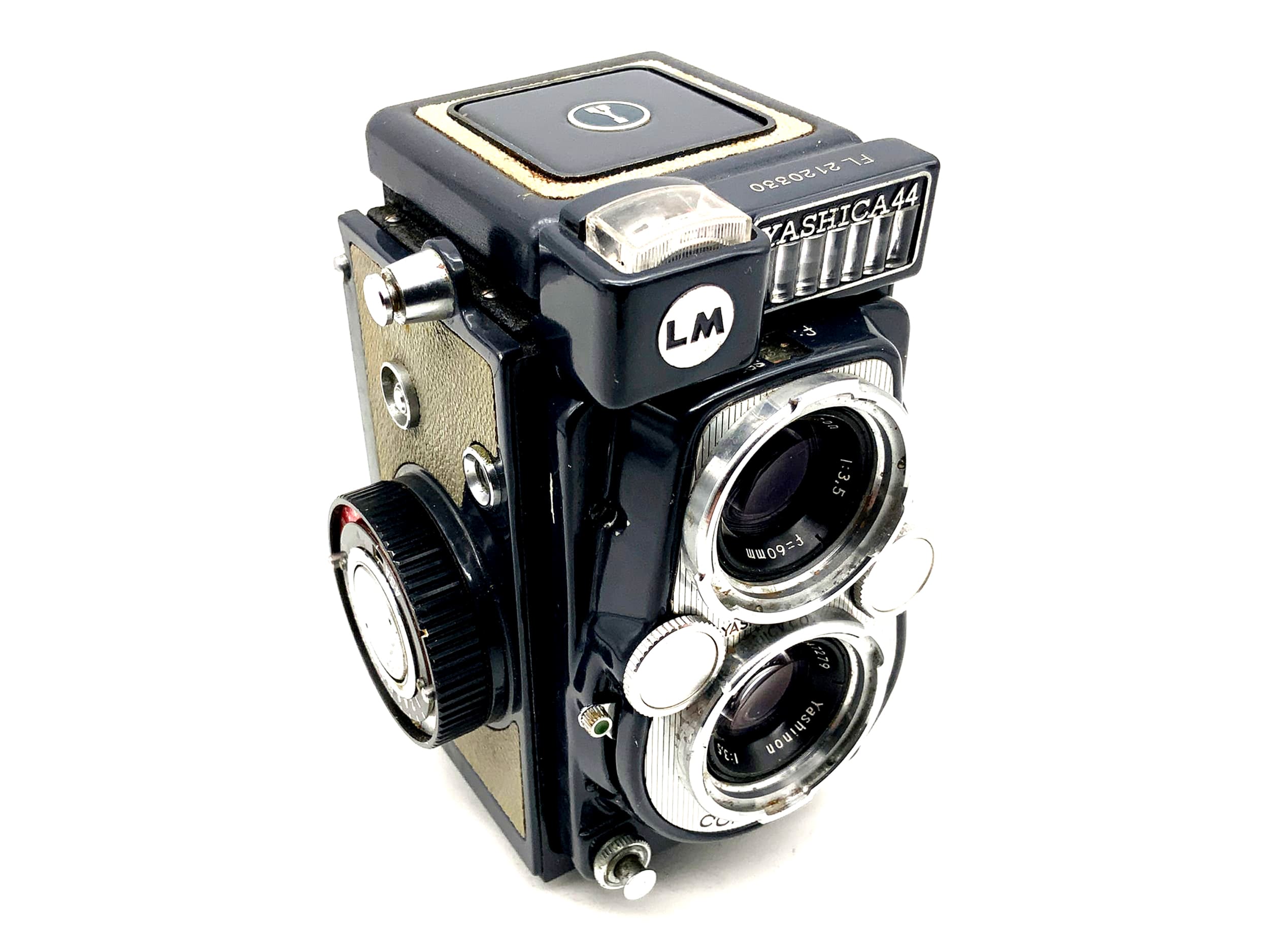 Yashica 44 TLR mit Yashinon 1:3.5/60mm Copal-SV zweiäugige Kamera !Beli defekt!