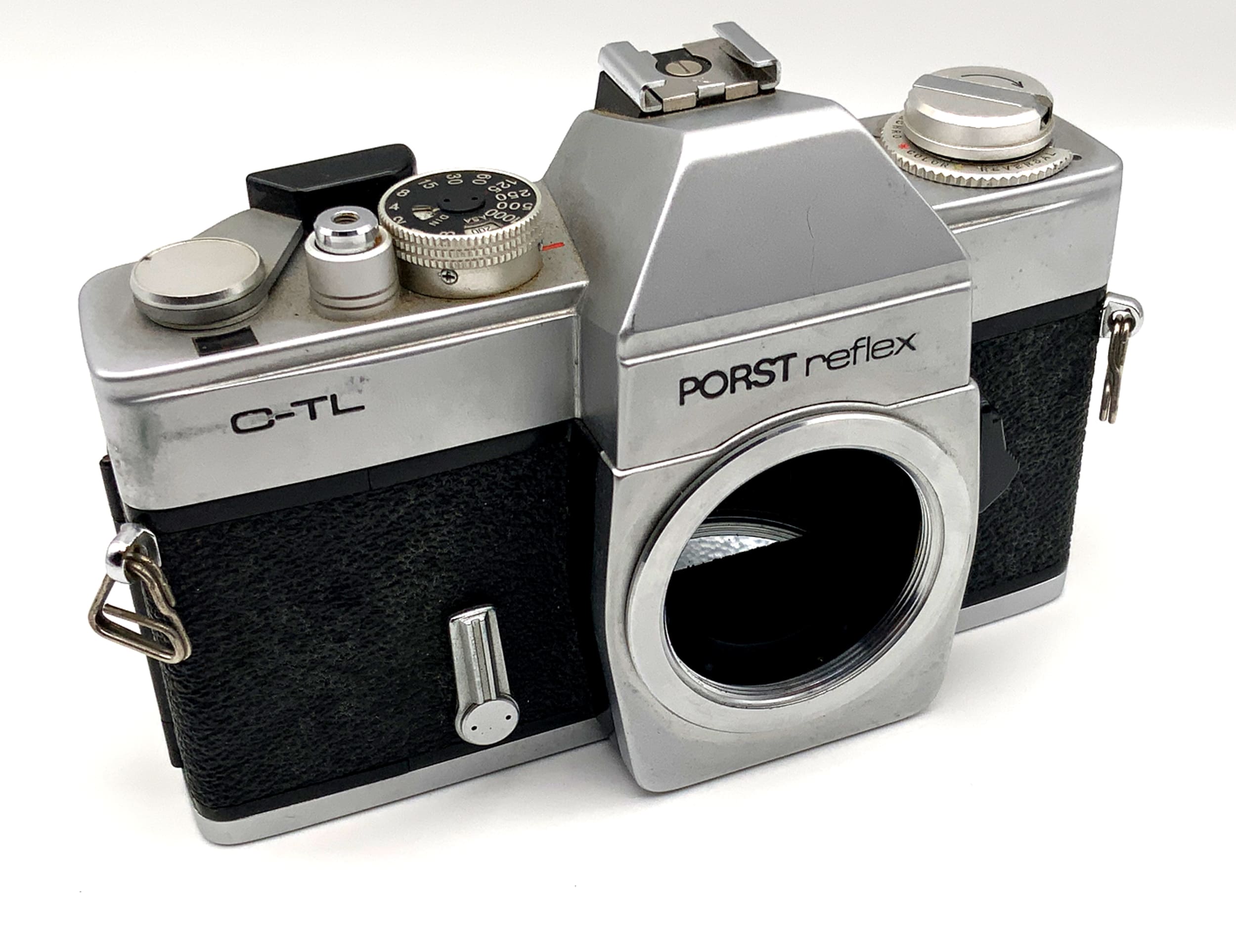 Porst reflex C-TL !Beli defekt! Body Gehäuse SLR Spiegelreflexkamera silber