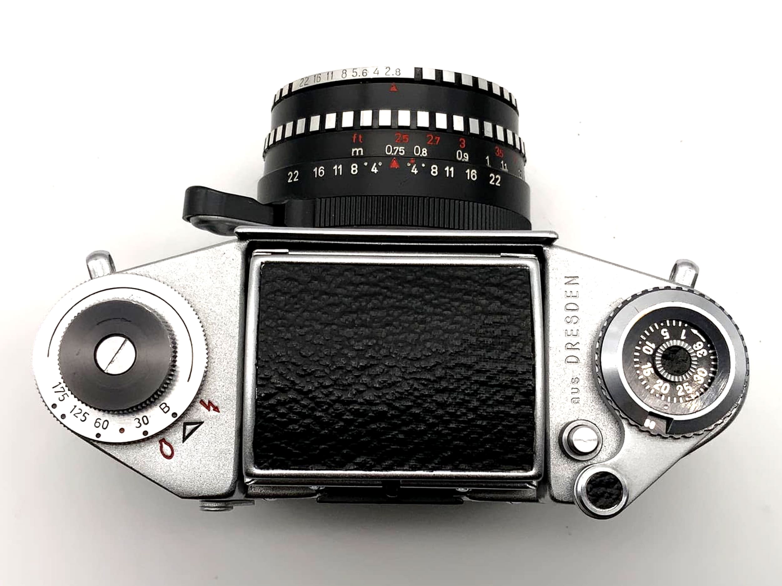 Exakta EXA 1a mit Görlitz 2.8 50mm Objektiv Spiegelreflexkamera 35mm analog