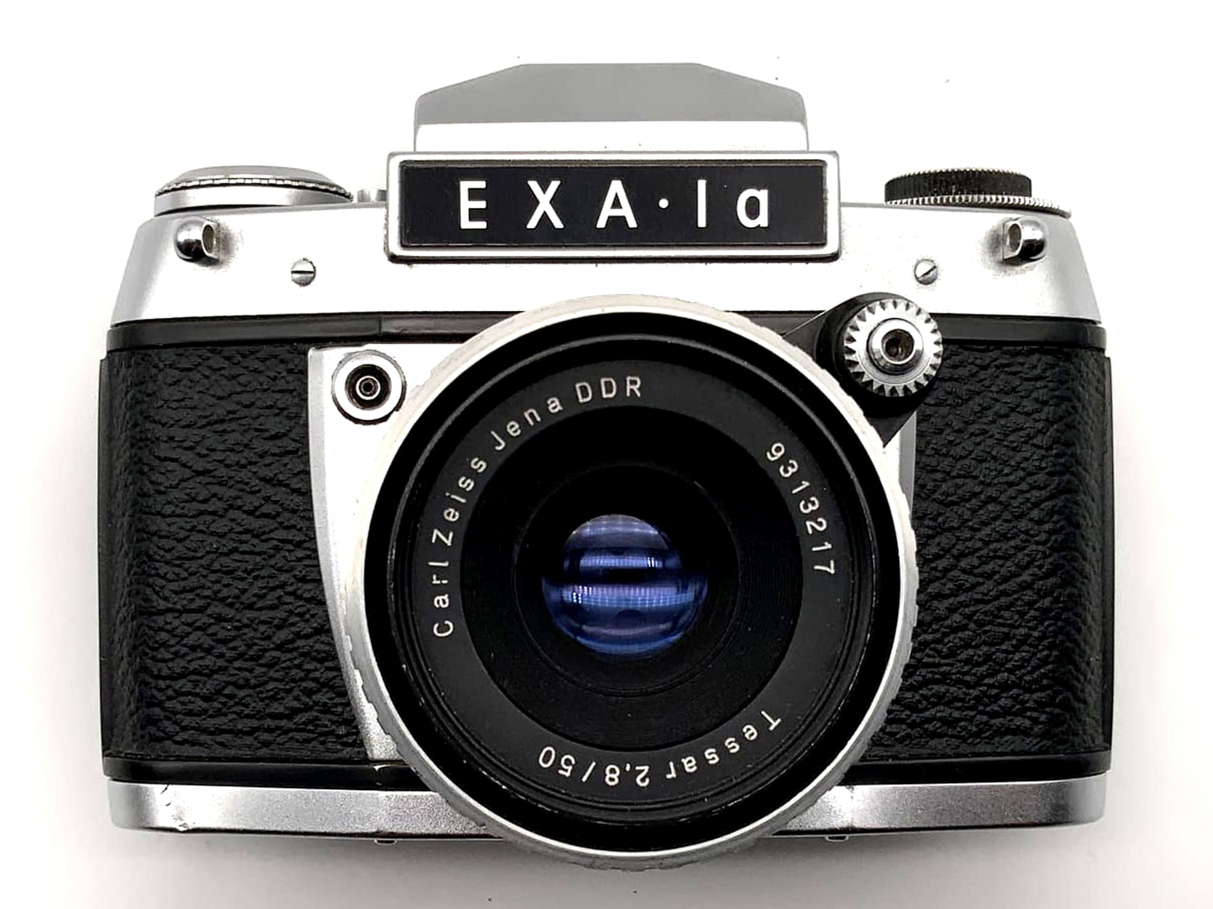 Exakta EXA 1a mit Tessar 2.8 50mm Objektiv Spiegelreflexkamera 35mm analog