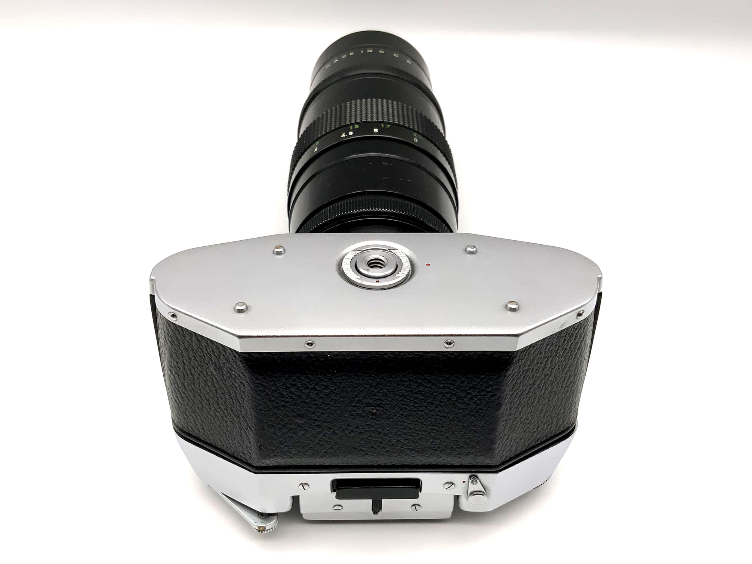 Exakta Exa 1a analoge Spiegelreflexkamera mit Pentacon 4/200 Objektiv