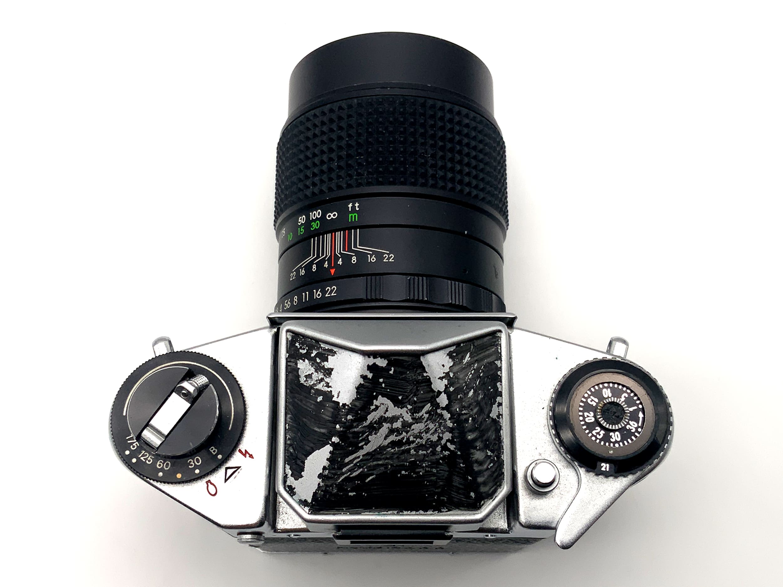 Exakta EXA 1b mit Porst Tele 2.8 135mm Spiegelreflexkamera 35mm analog