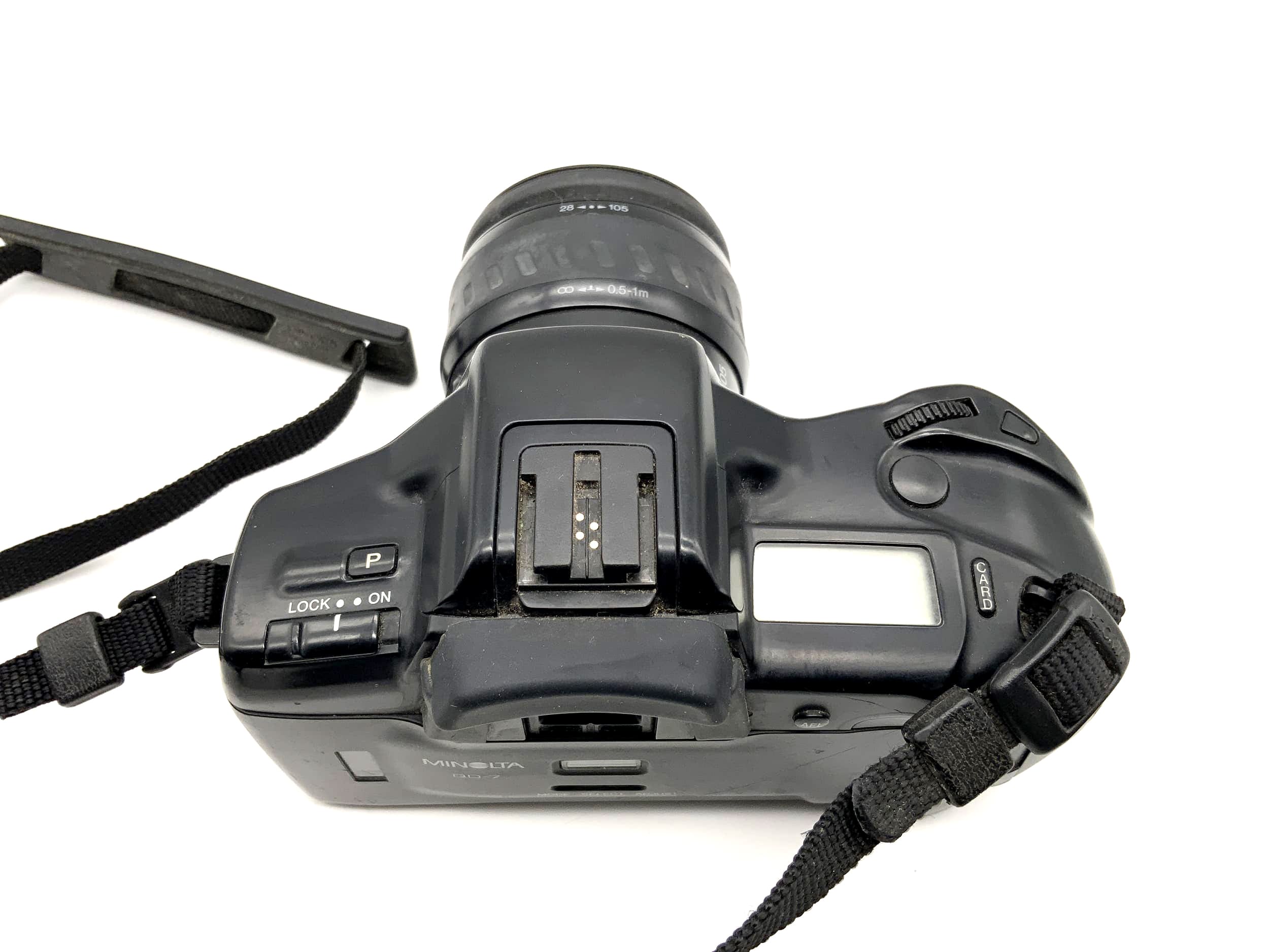 Minolta Dynax 7 xi analoge Spiegelreflexkamera mit AF Zoom Xi 1:3.5-4.5 Objektiv