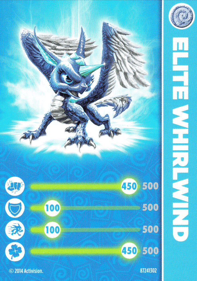 Skylanders Eons Elite Whirlwind Karte