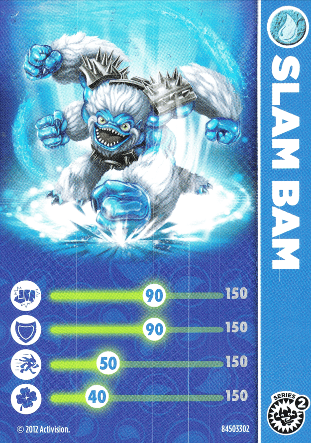 Skylanders Giants Slam Bam Karte