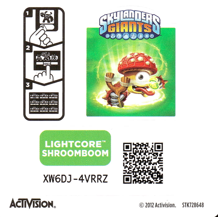 Skylanders Giants Lightcore Shroomboom Aufkleber