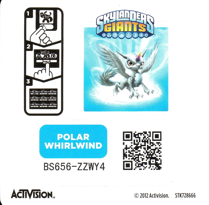 Skylanders Giants Polar Whirlwind Aufkleber