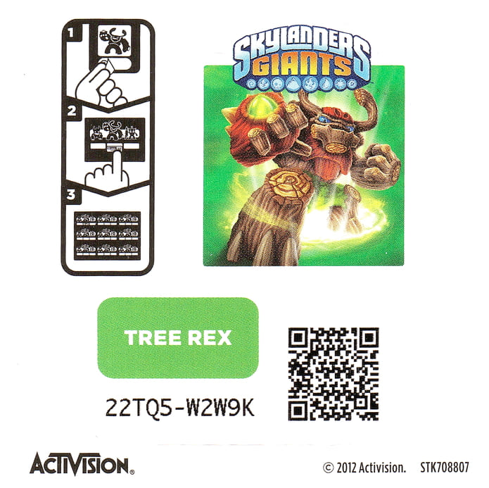 Skylanders Giants Tree Rex Aufkleber