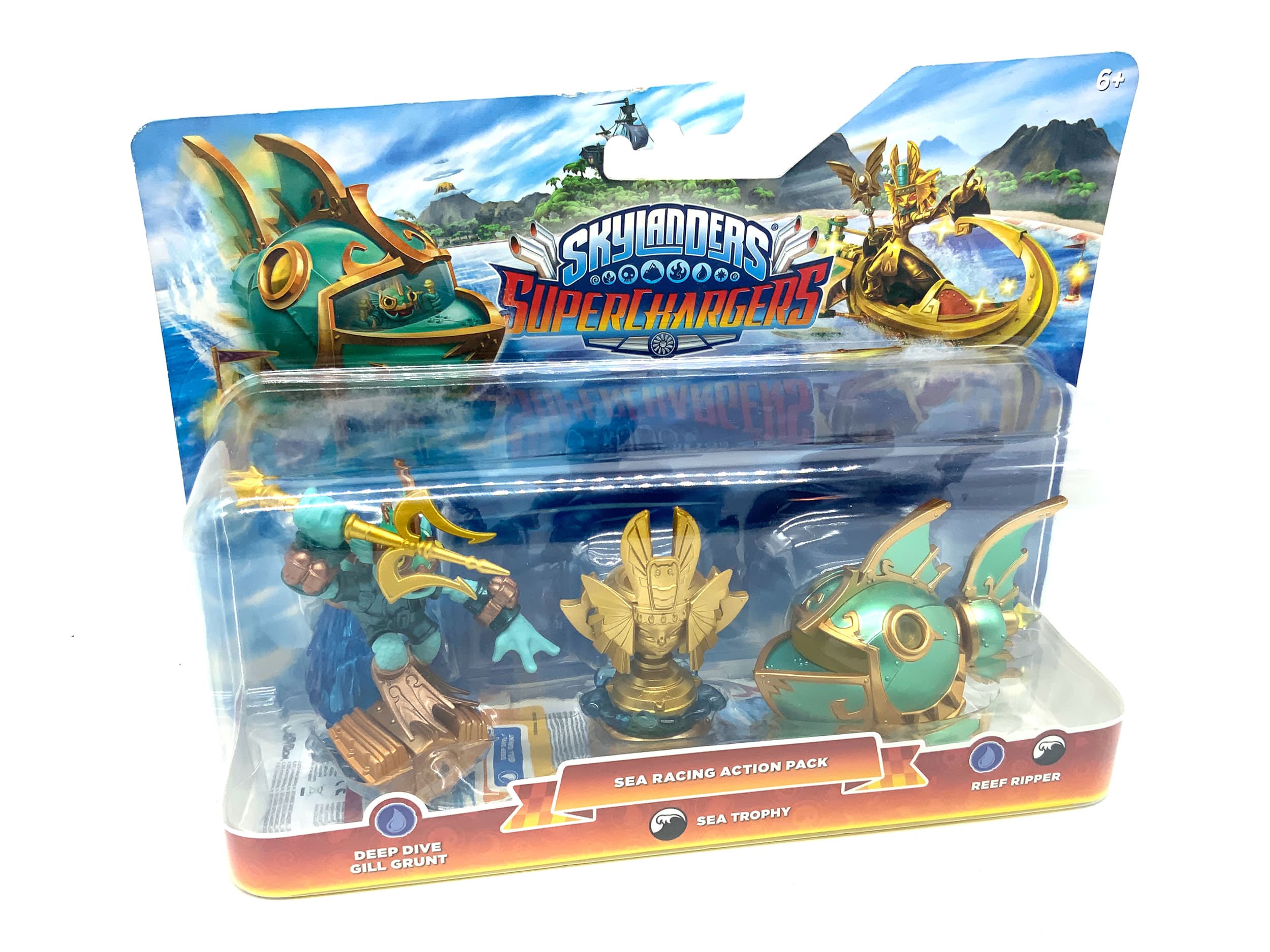 Skylanders Superchargers Sea Racing Action Pack Gill Grunt Reef Ripper in OVP