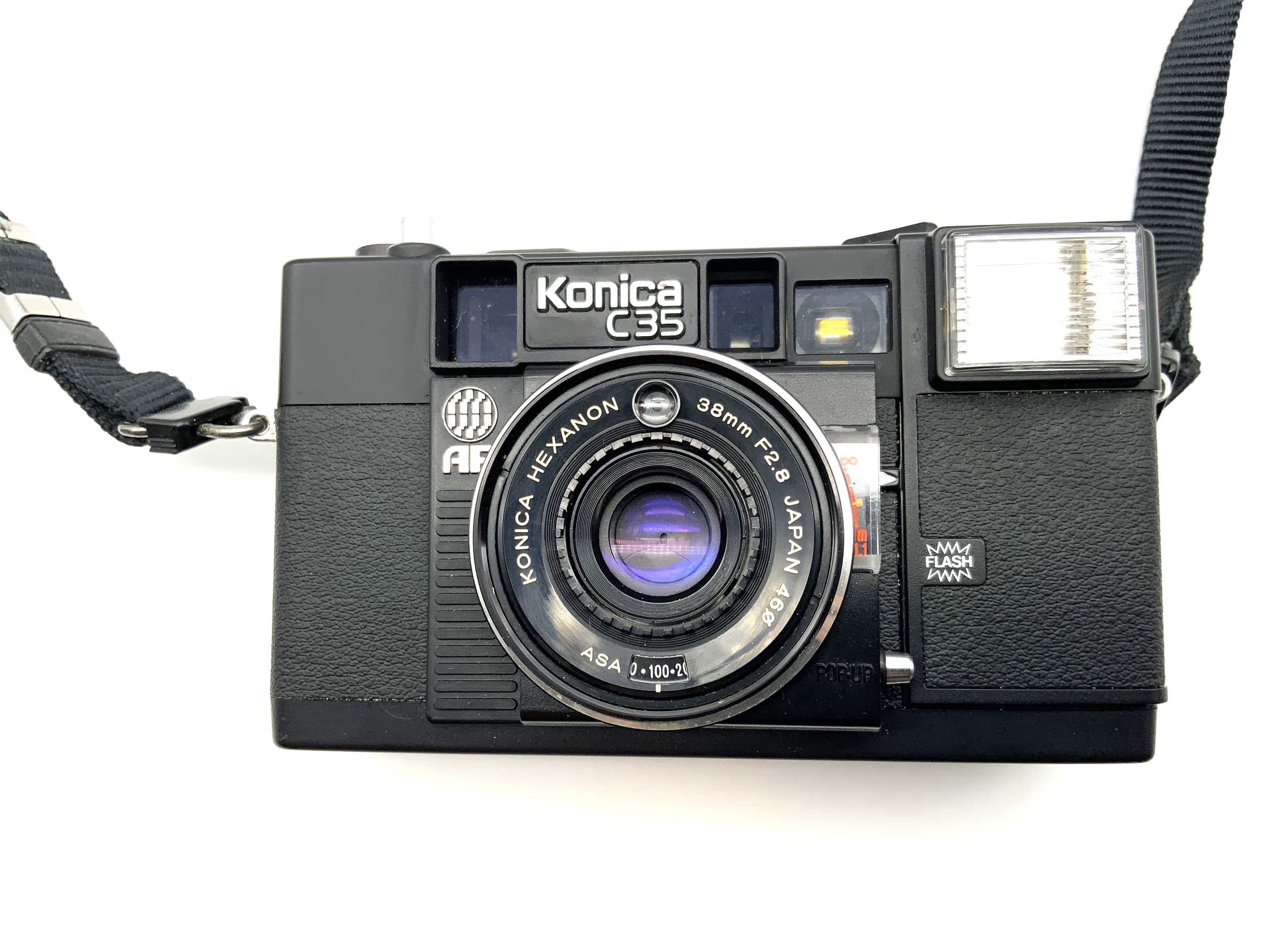Konica C35 Sucherkamera mit Hexanon 38mm 1:2.8 35mm Kompaktkamera
