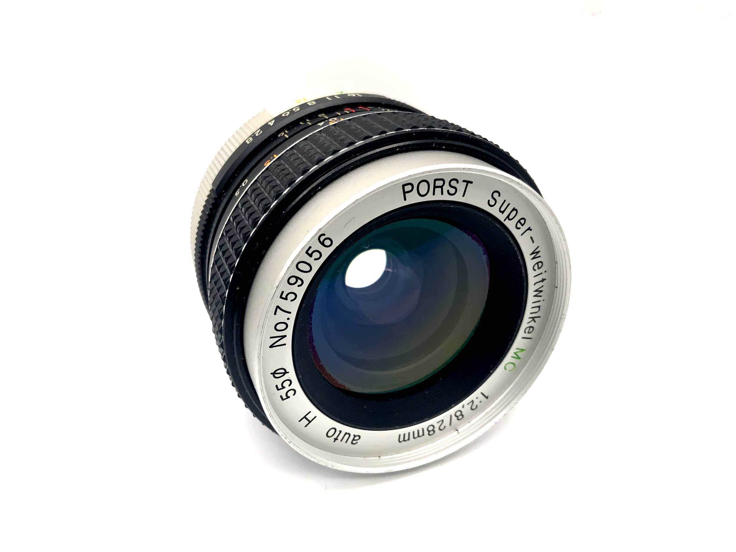 Porst 28mm 1:2.8 Objektiv Super-weitwinkel MC ww auto H Lens (M42)