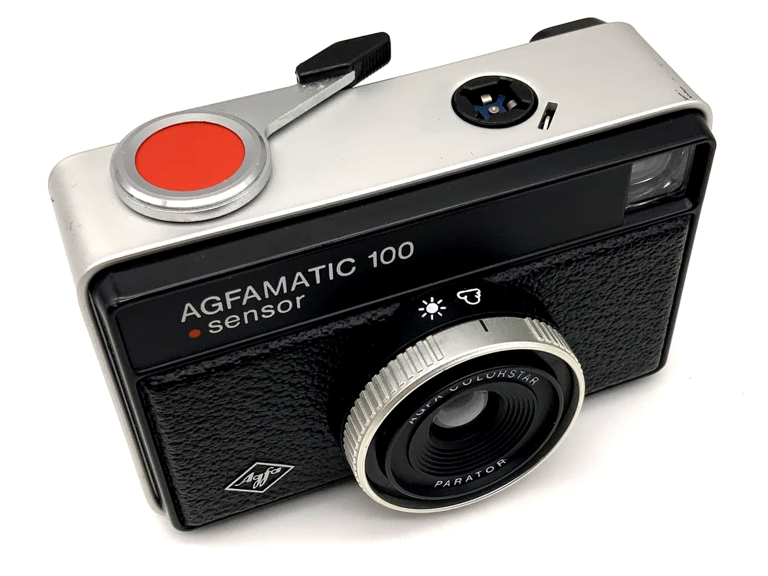 Agfa Agfamatic 100 Sucherkamera mit Colorstar Parator 35mm Kompaktkamera