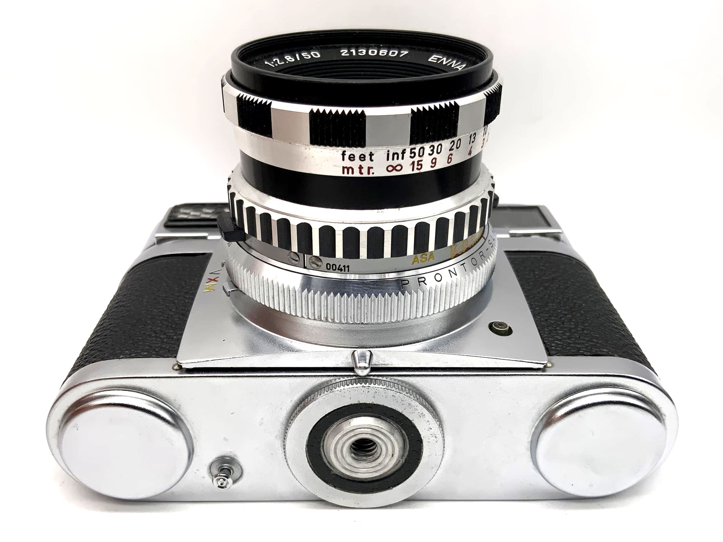 Braun Paxette automatic Super III Sucherkamera Ennit SLK 1:2.8/50 !Beli defekt!