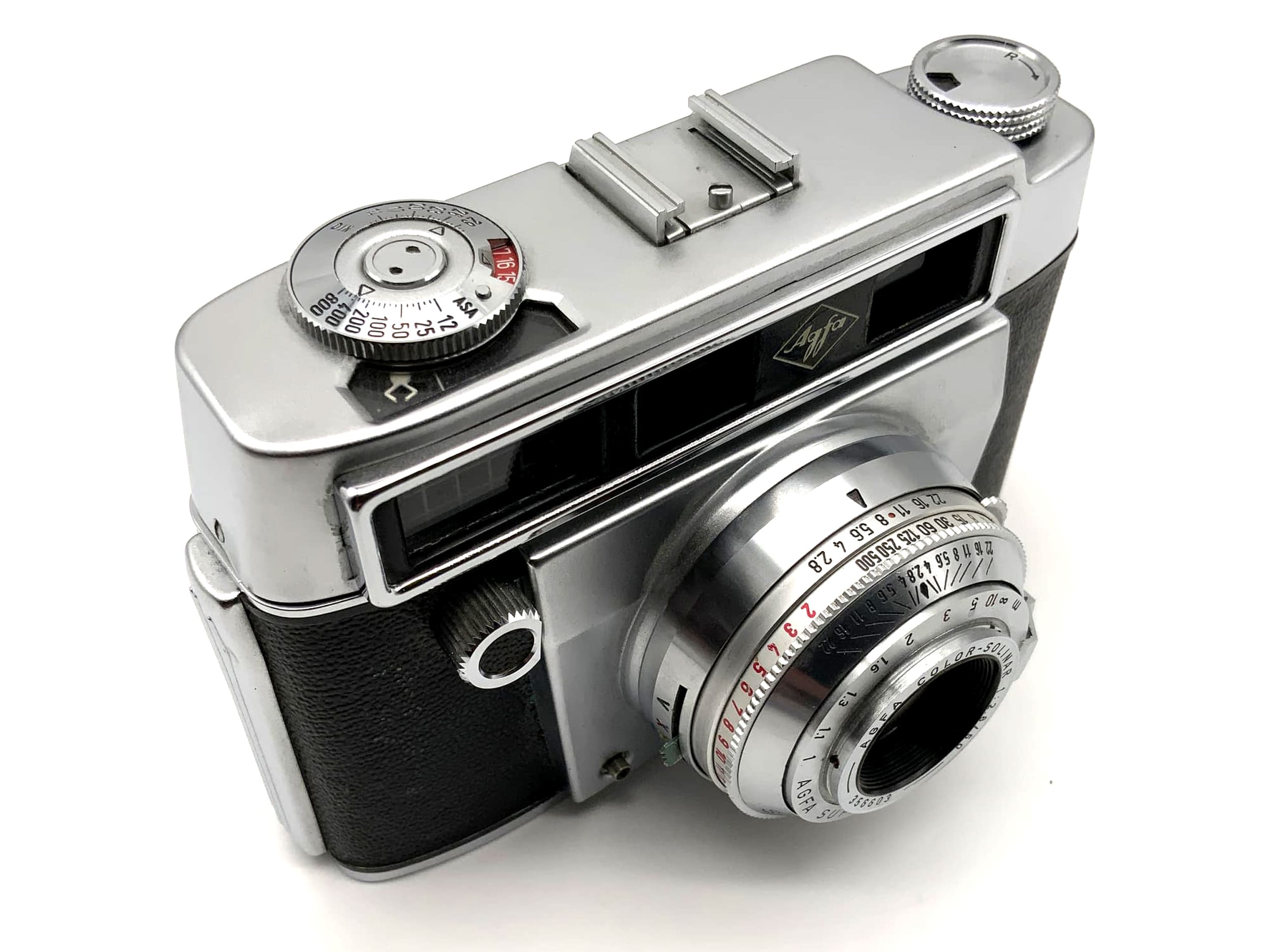 Agfa Synchro Compur Sucherkamera mit Color Solinar 50mm 1:2.8 35mm