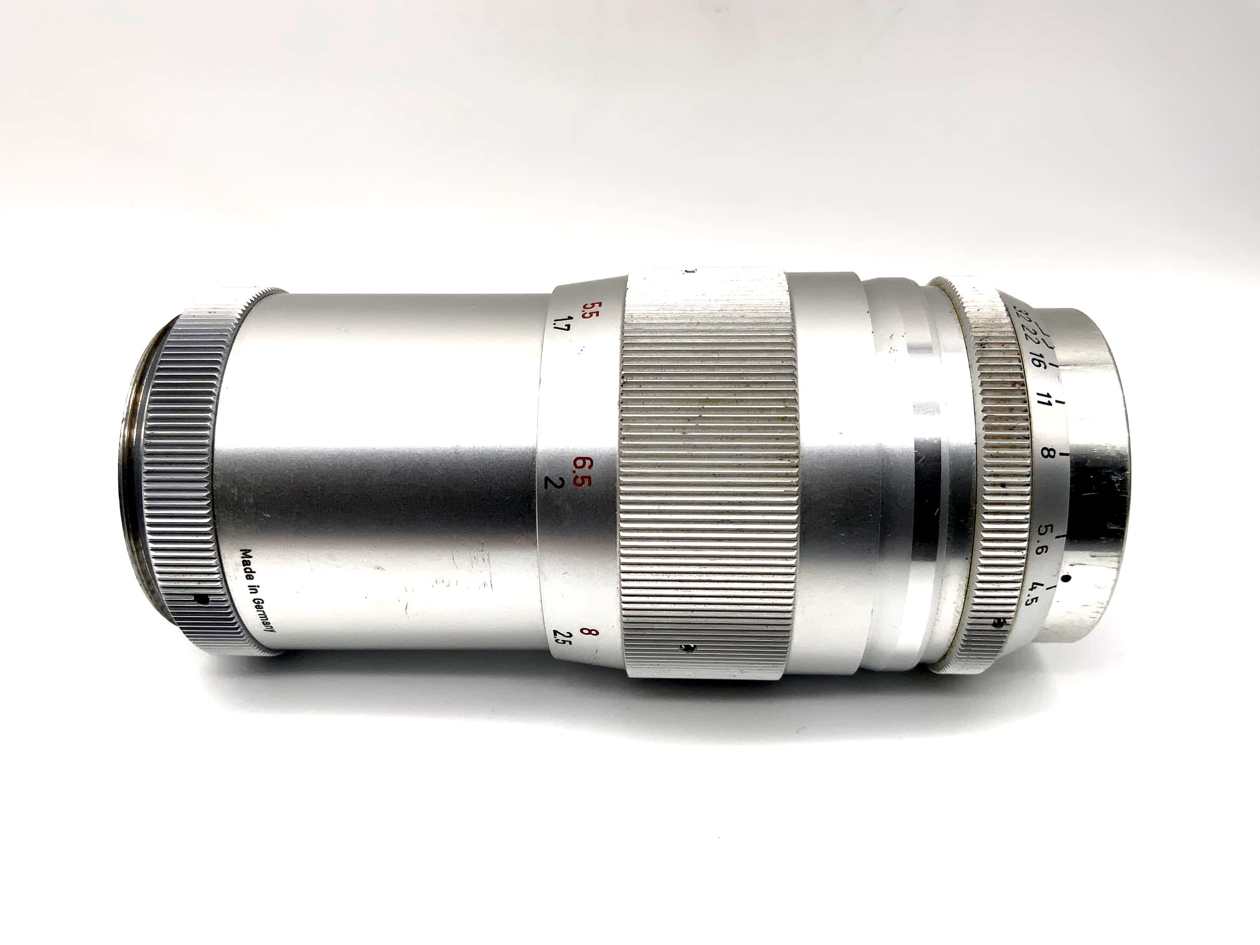 Steinheil München 135mm 1:4.5 Objektiv Culminar passend für Leica !Pilz! (M39)