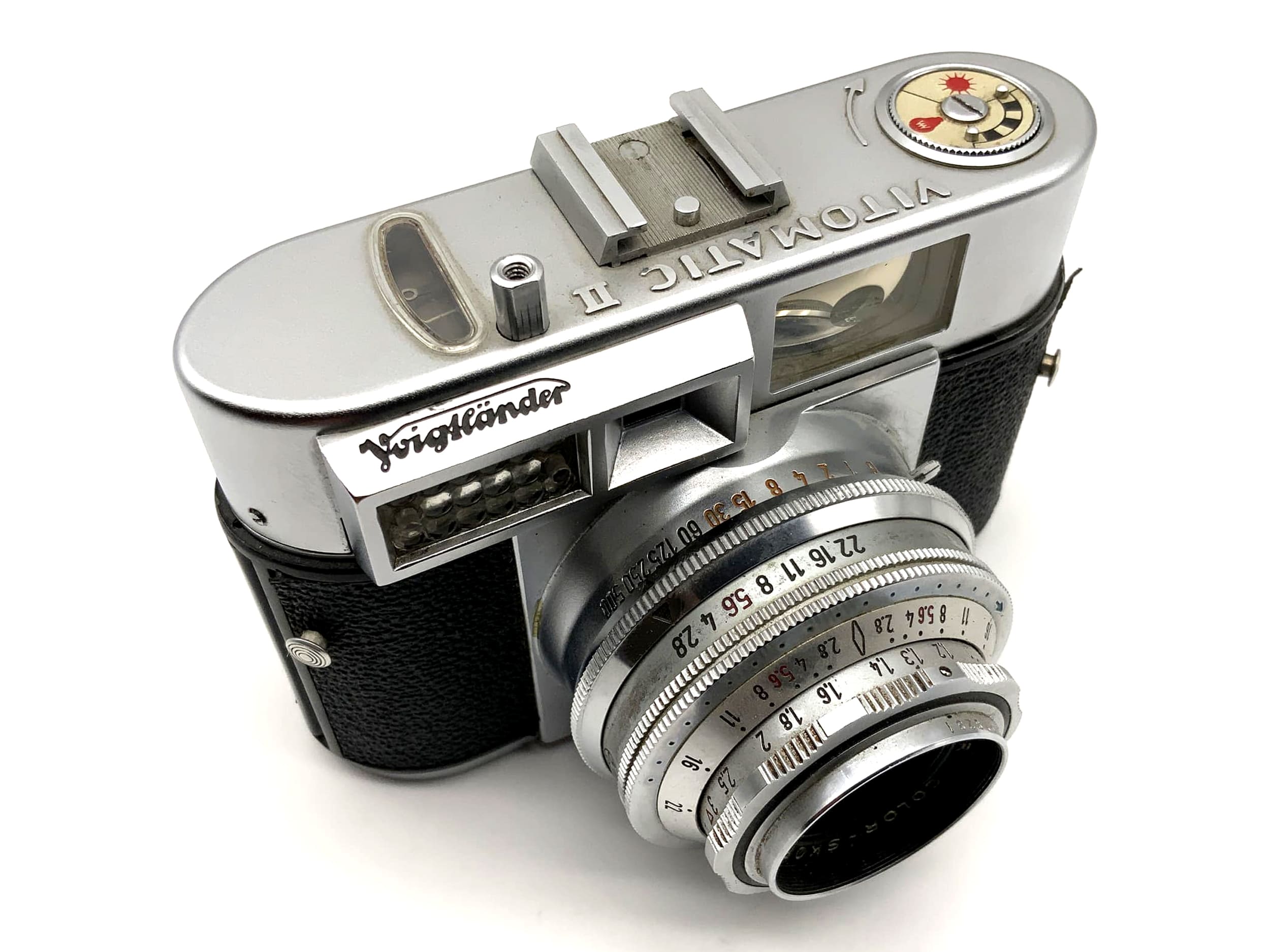 Voigtländer Vitomatic II Sucherkamera mit Skopar 50mm 1:2.8 35mm Prontor SLK