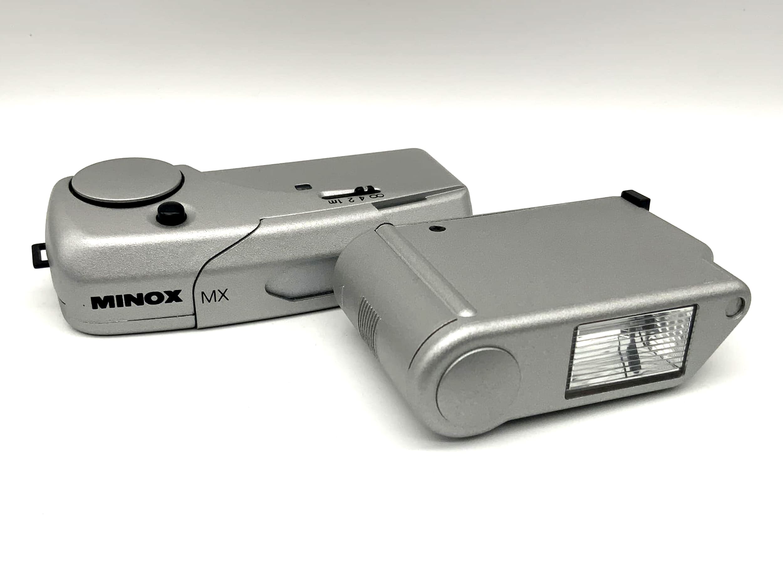 Minox MX mit Minox 1:4.8 f=15mm 60209 mit OVP und Blitz Miniaturkamera Spy Cam