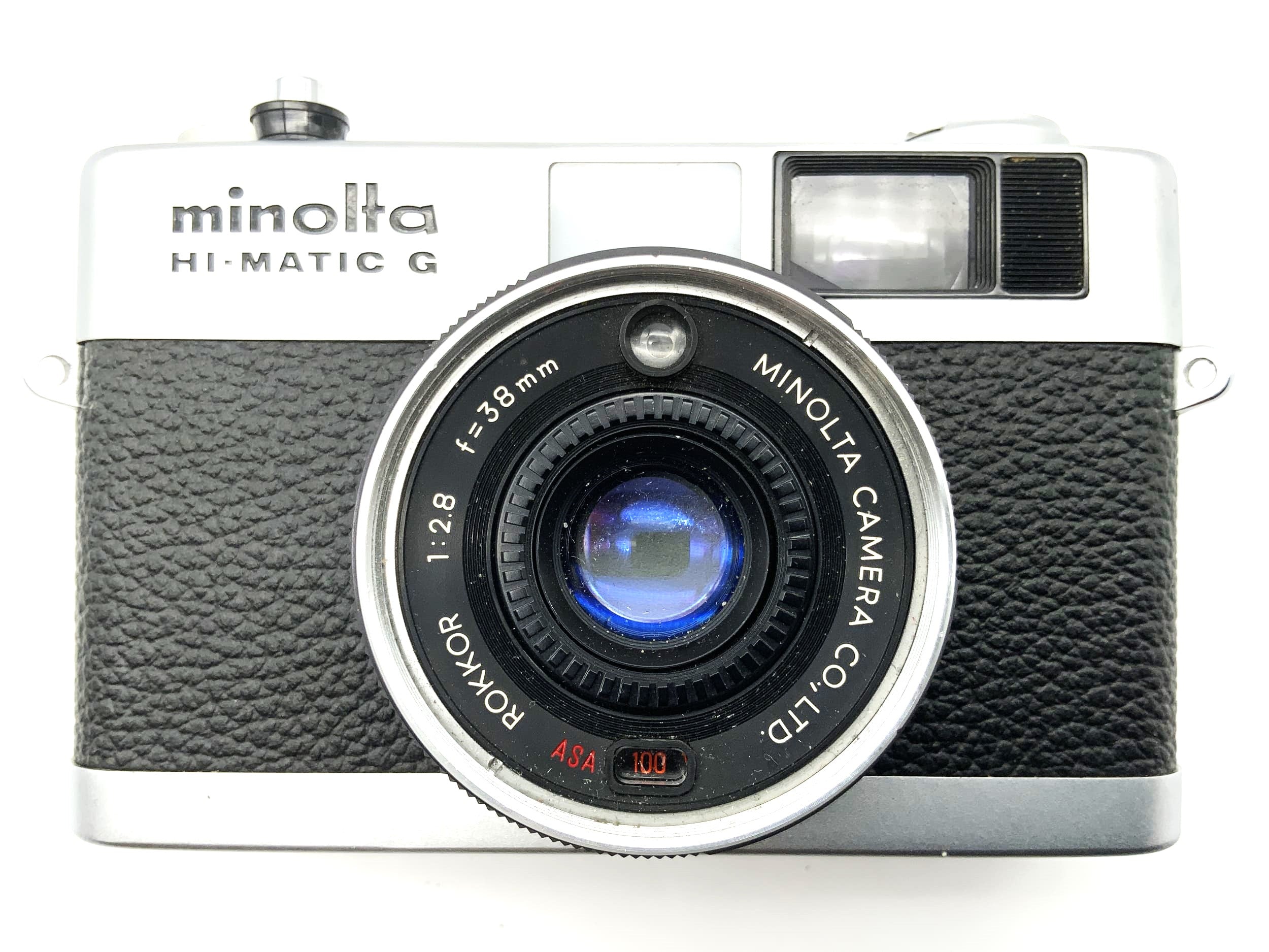 Minolta Hi-Matic G Sucherkamera mit Rokkor 38mm 1:2.8 35mm Kompaktkamera