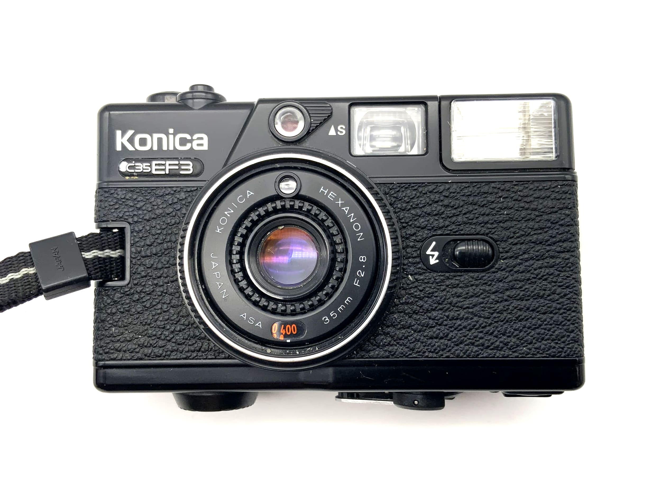 Konica C35 EF3 Sucherkamera mit Hexanon 35mm 1:2.8 35mm Kompaktkamera