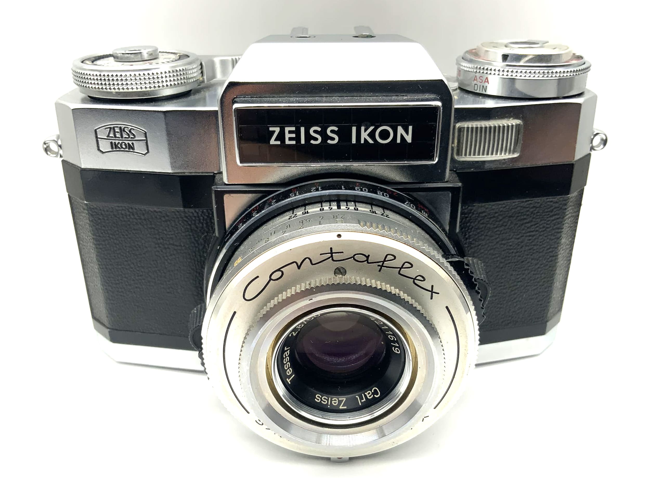 Zeiss Ikon Contaflex Super B Synchro-Compur-X mit Tessar 2,8/50 !Beli defekt!