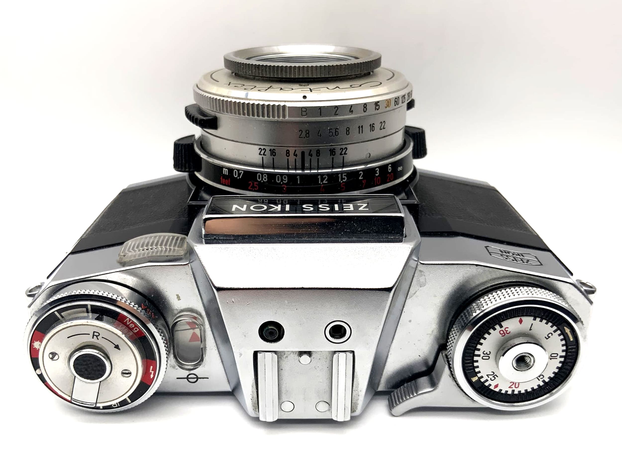 Zeiss Ikon Contaflex Super B Synchro-Compur-X mit Tessar 2,8/50 !Beli defekt!