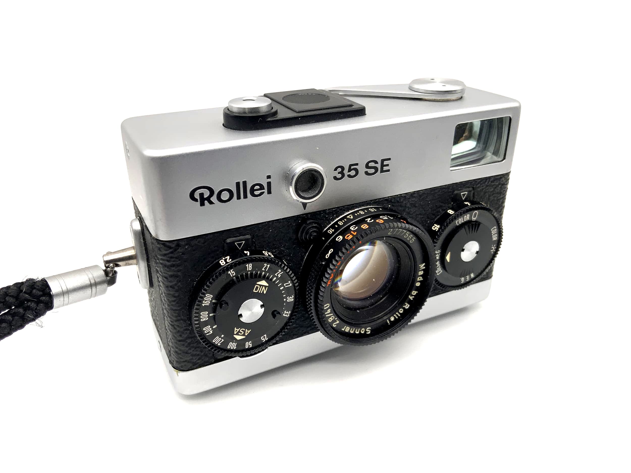 Rollei 35 SE Sucherkamera mit Rollei-HFT Sonnar 2,8/40 silber