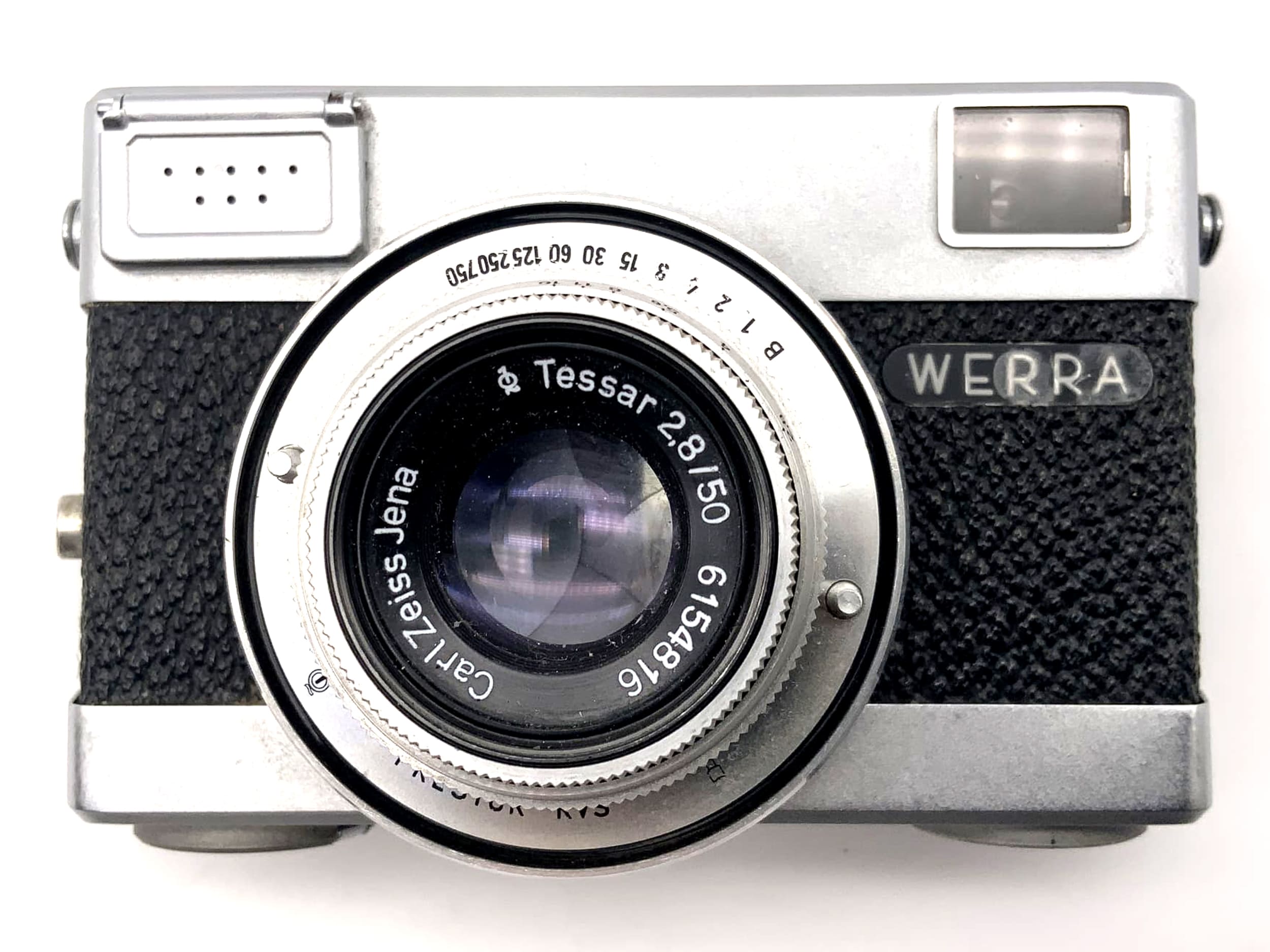 Carl Zeiss Werra Sucherkamera mit Tessar 50mm 1:2.8 35mm Prestor RVS