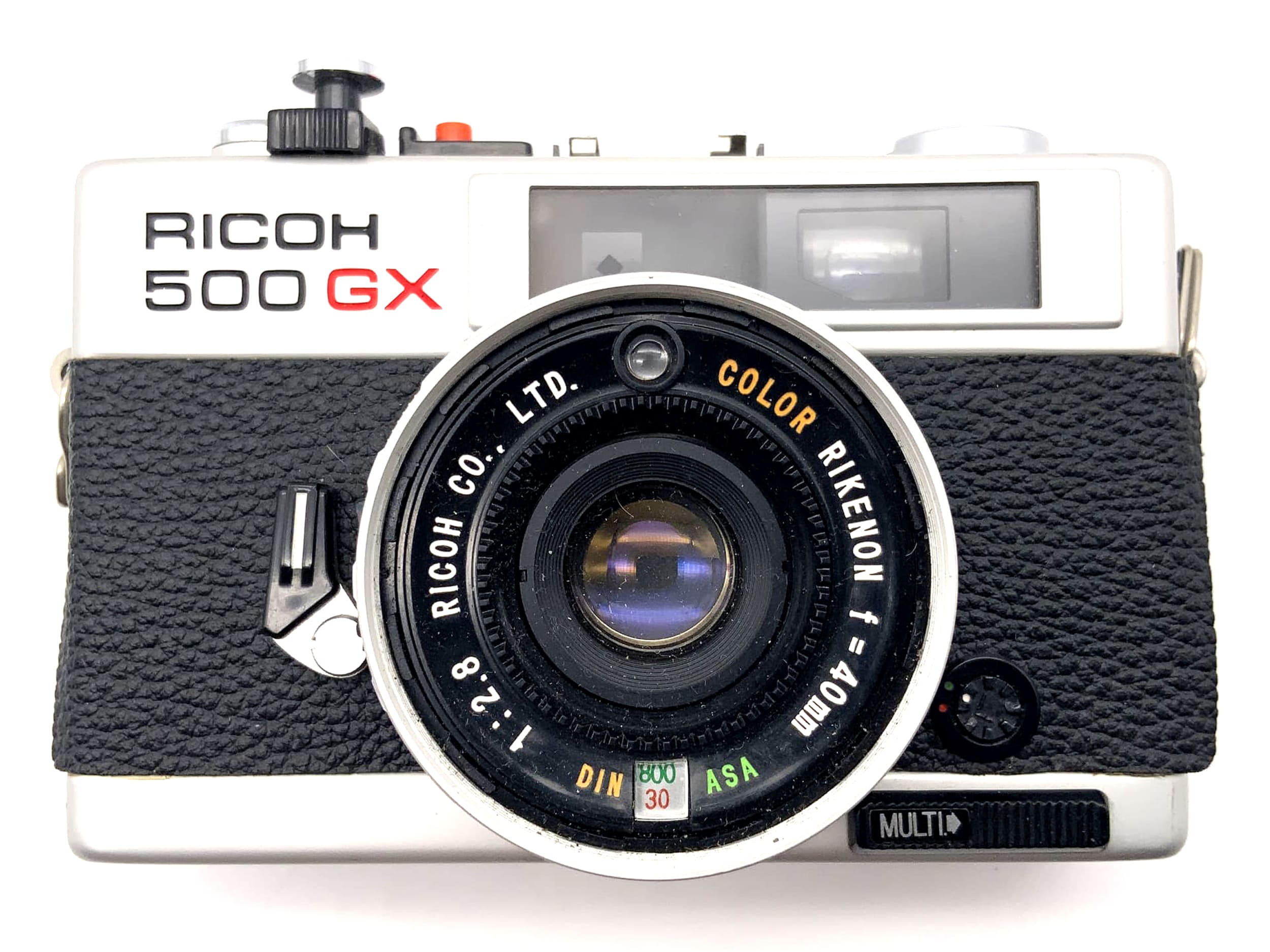 Ricoh 500 GX Sucherkamera mit Rikenon 40mm 1:2.8 35mm Kompaktkamera Defekt