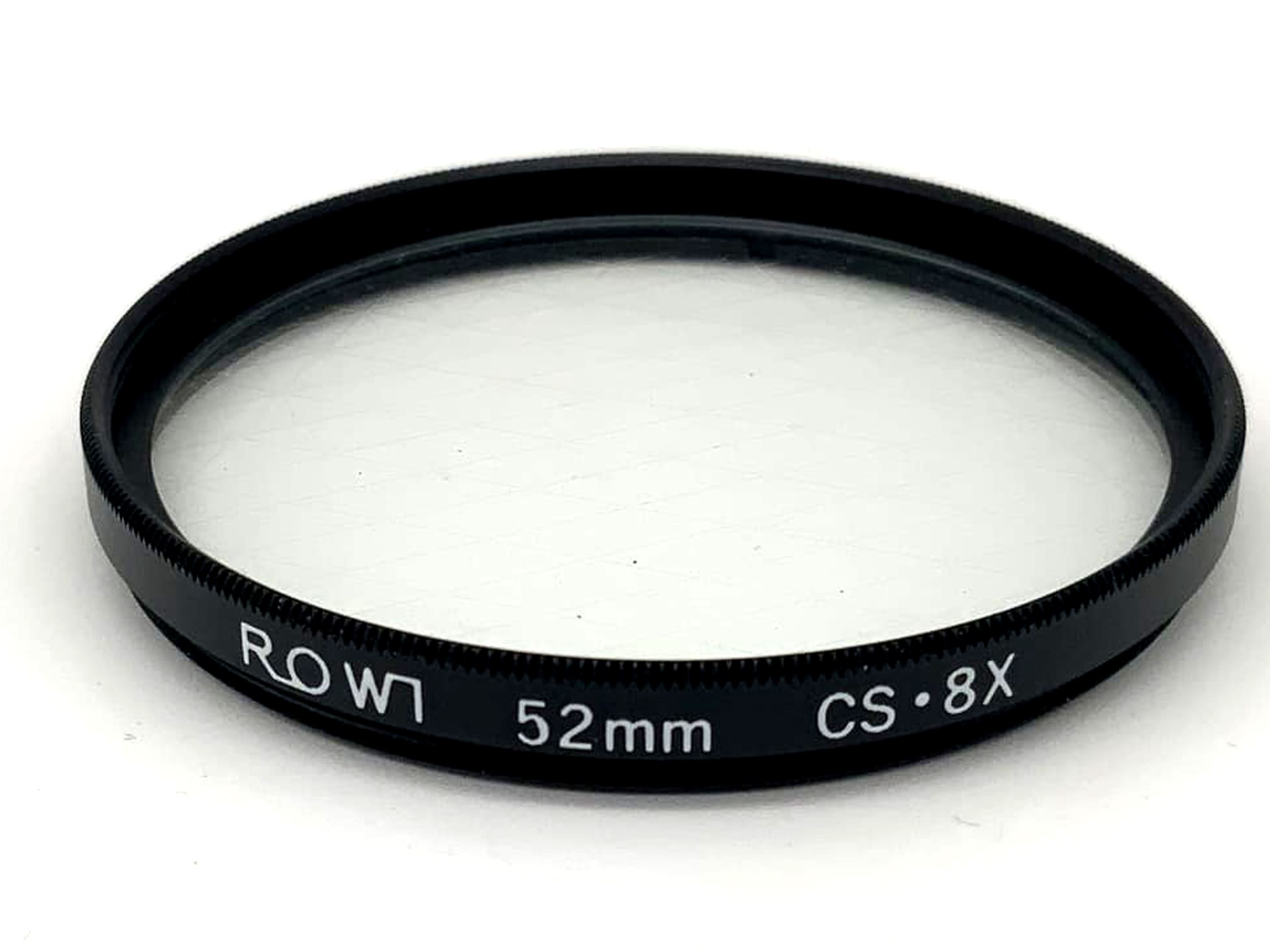 Rowi Nahlinse Close-Up CS 8X Filter 52mm Kreisförmig Filtergewinde M52