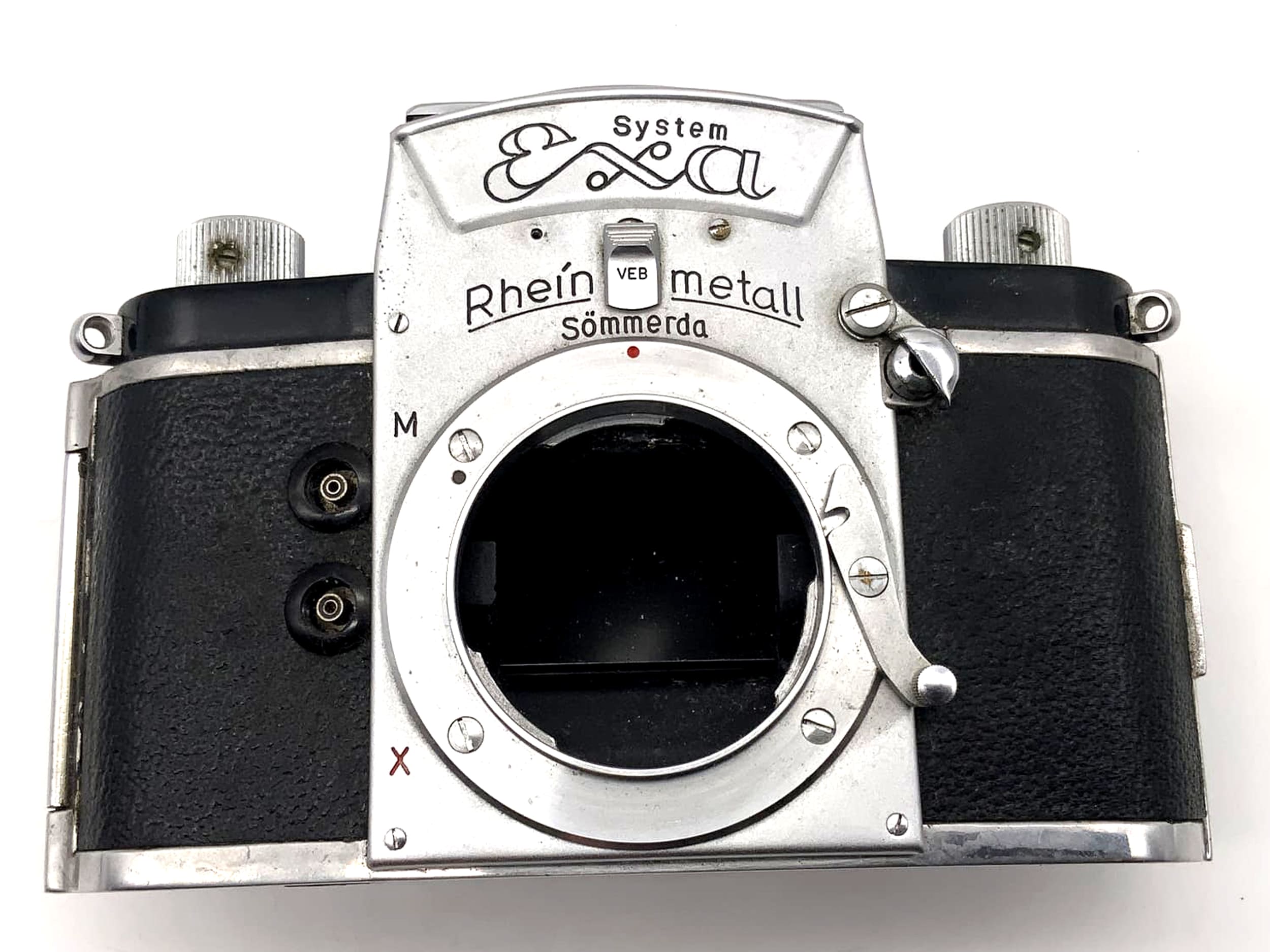 Ihagee System Exa Spiegelreflexkamera SLR mit Lichtschacht Rheinmetall 35mm Body