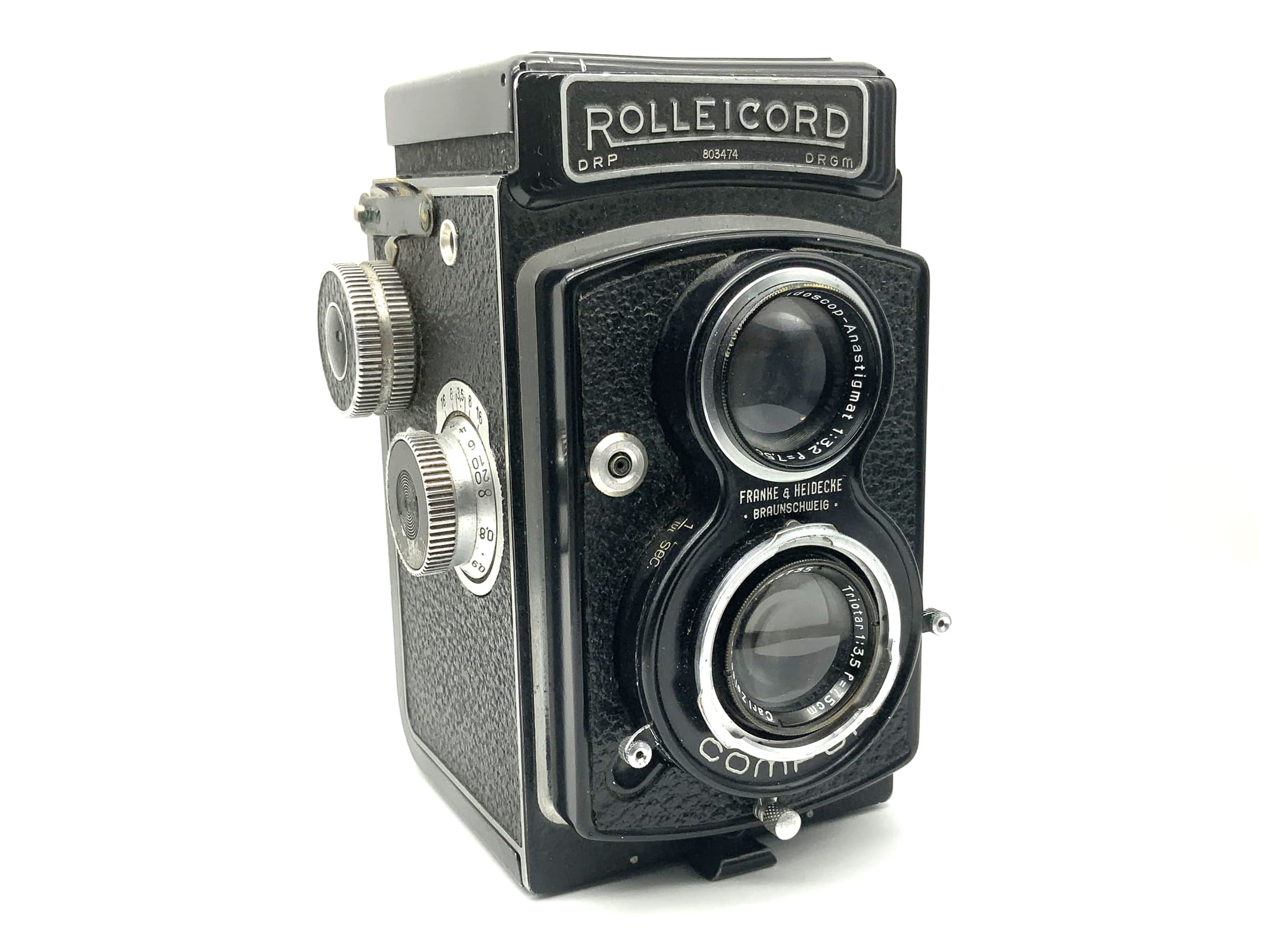 Rollei Rolleicord II TLR mit Carl Zeiss Triotar 1:3.5 f=7,5cm Compur 6x6 F&H
