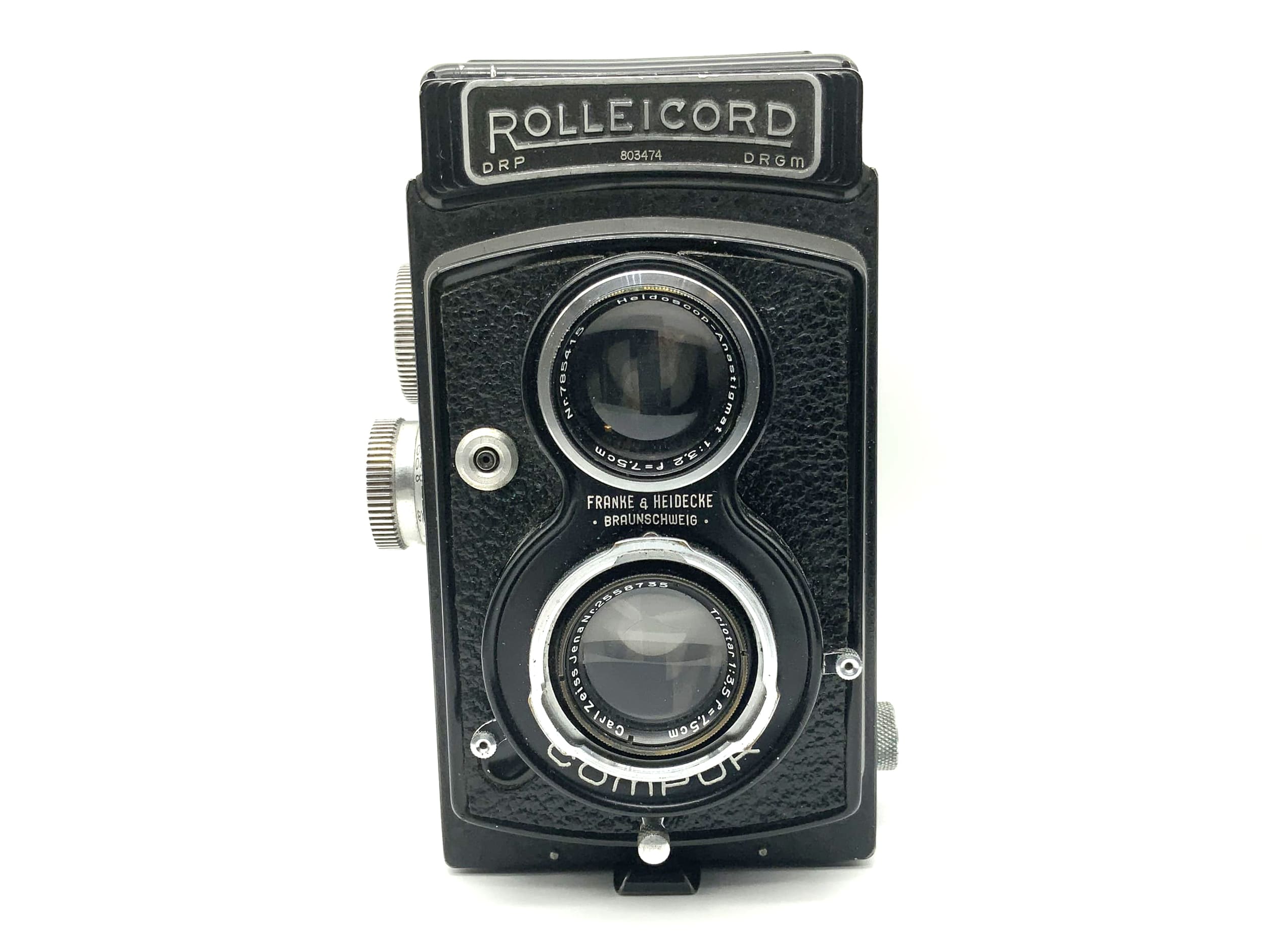 Rollei Rolleicord II TLR mit Carl Zeiss Triotar 1:3.5 f=7,5cm Compur 6x6 F&H