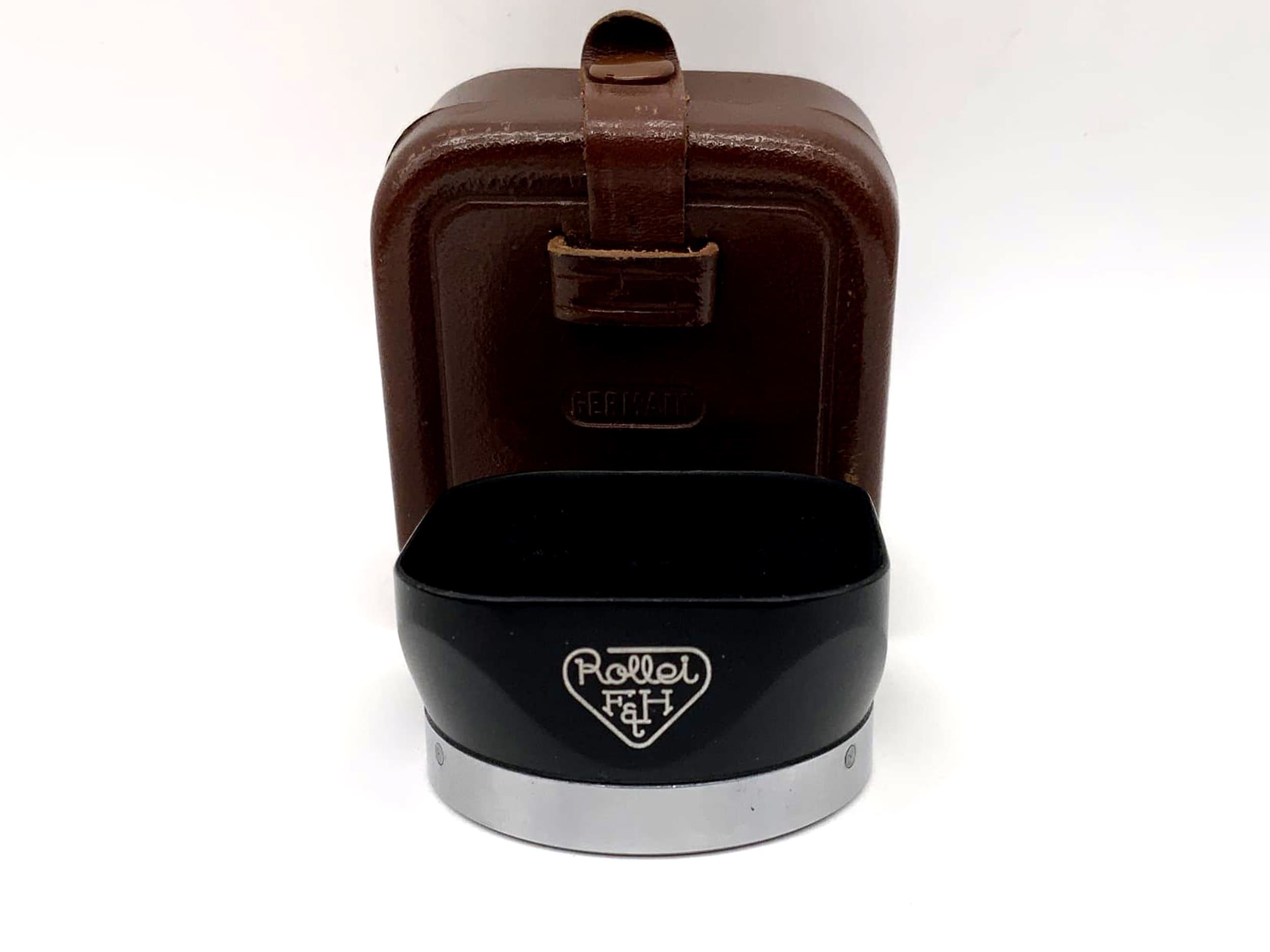 Rollei Bajonett 1 Gegenlichtblende Bay I schwarz mit Tasche F&H Sonnenblende