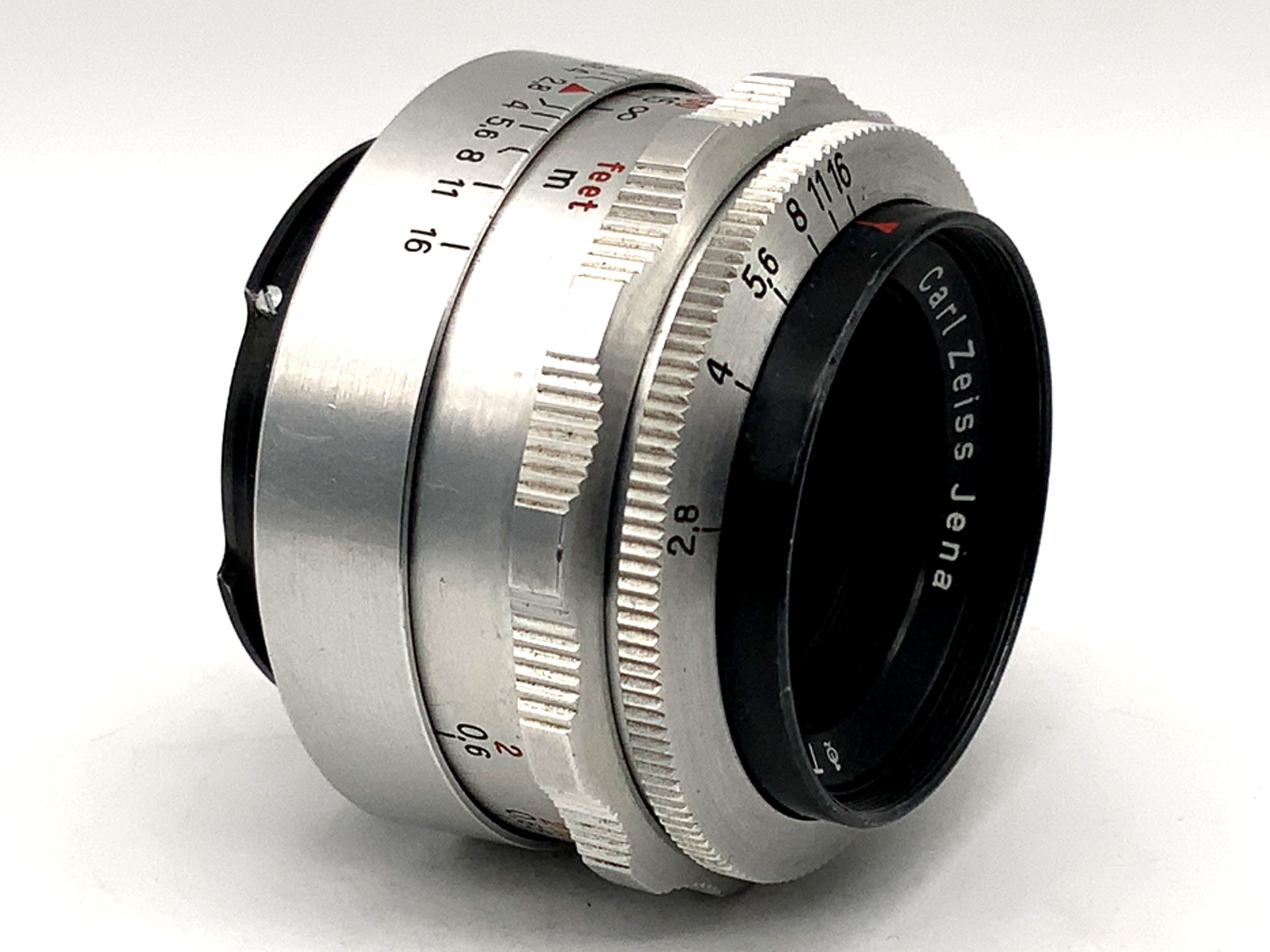 Carl Zeiss Jena 50mm 1:2.8 Objektiv Q1 Tessar red T 12 Blades (Exa)