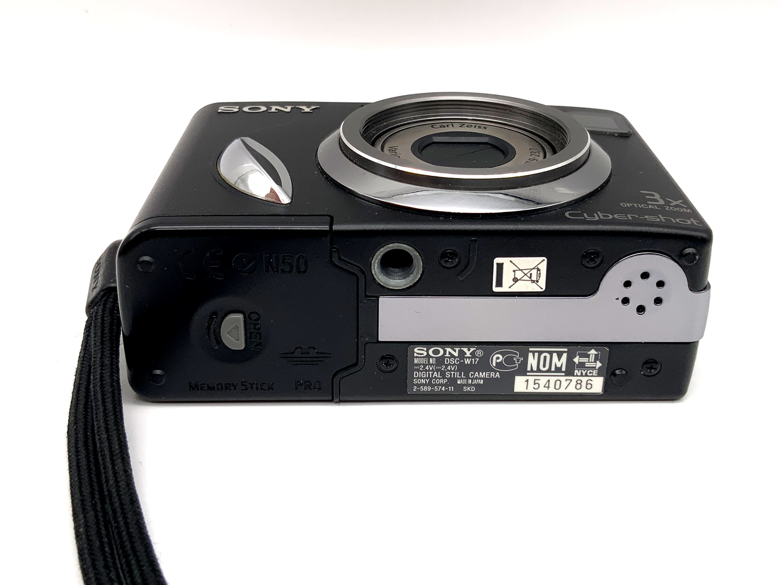 Sony Cyber-Shot DSC-W17 Digitale Kompaktkamera Vario-Tessar 2.8-5.2/7.9-23.7