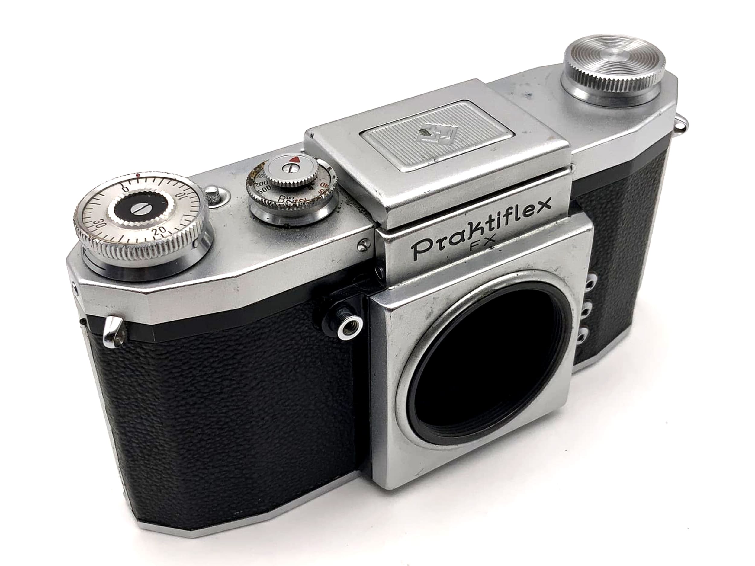 Prakticaflex FX Spiegelreflexkamera SLR mit Lichtschacht Pentacon 35mm Body