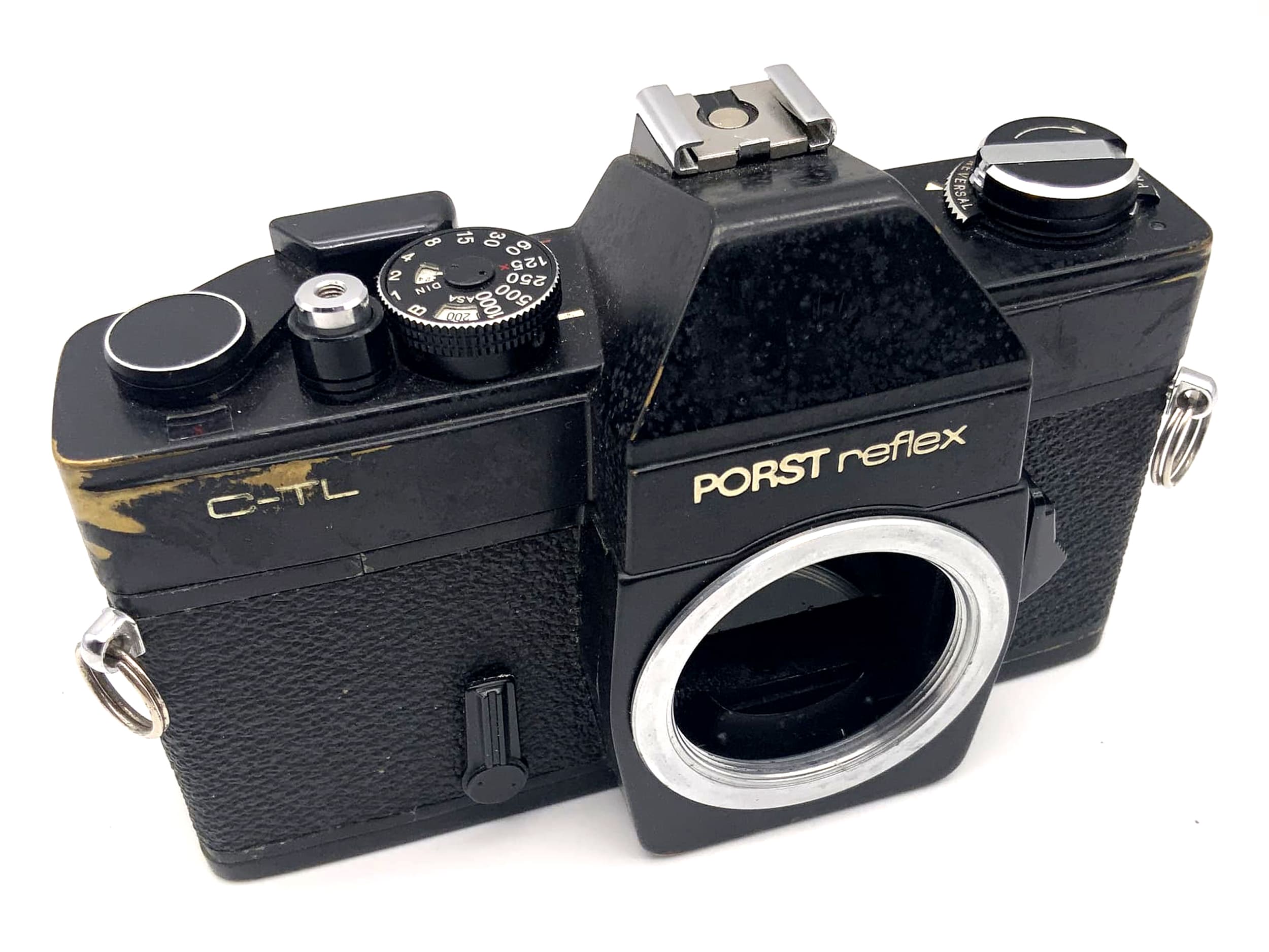 Porst reflex C-TL Spiegelreflexkamera SLR schwarz 35mm Kamera Body Gehäuse