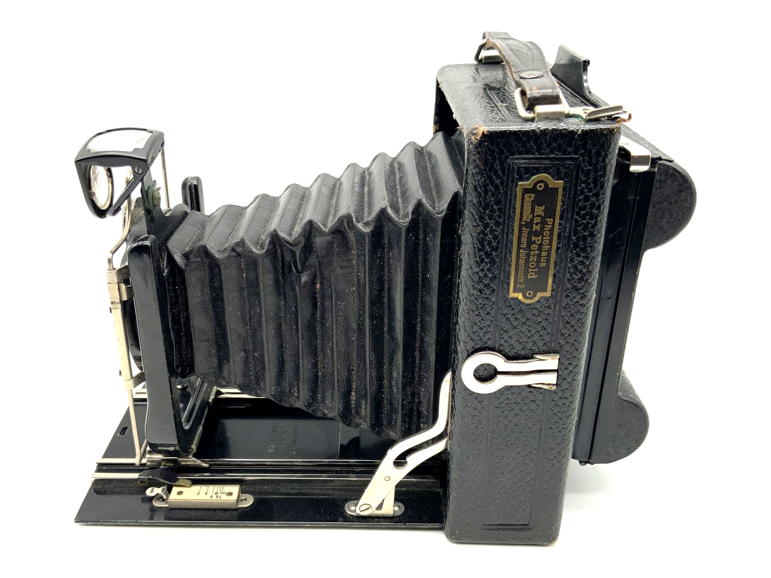 Orion Plattenkamera Meyer Görlitz Helioplan 1:4.5 F=13,5cm 6x12 Rollex Patent