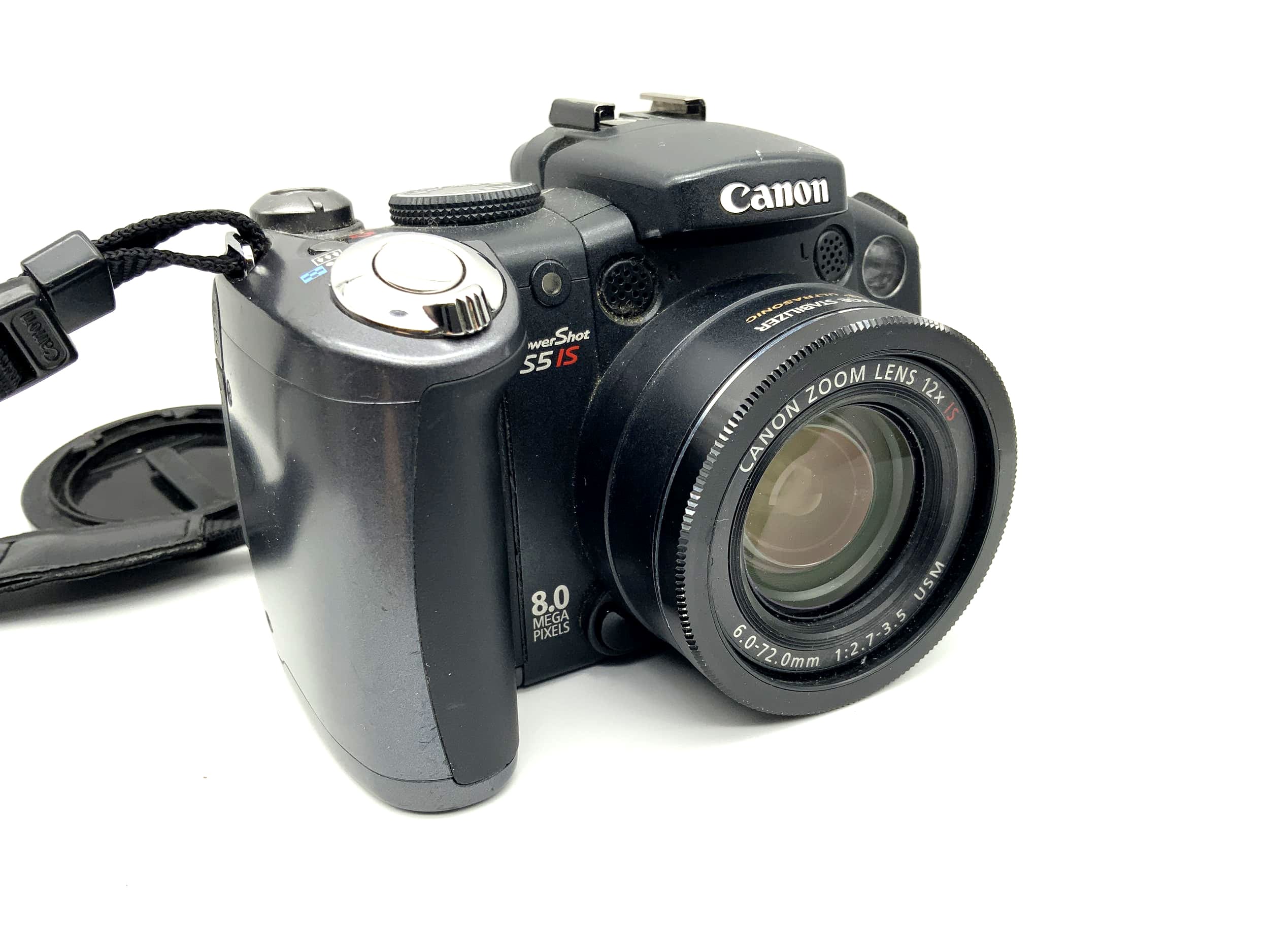 Canon PowerShot S5 IS mit Ultrasonic Zoom 12x IS 6.0-72.0mm 1:2.7-3.5 USM 8.0 MP