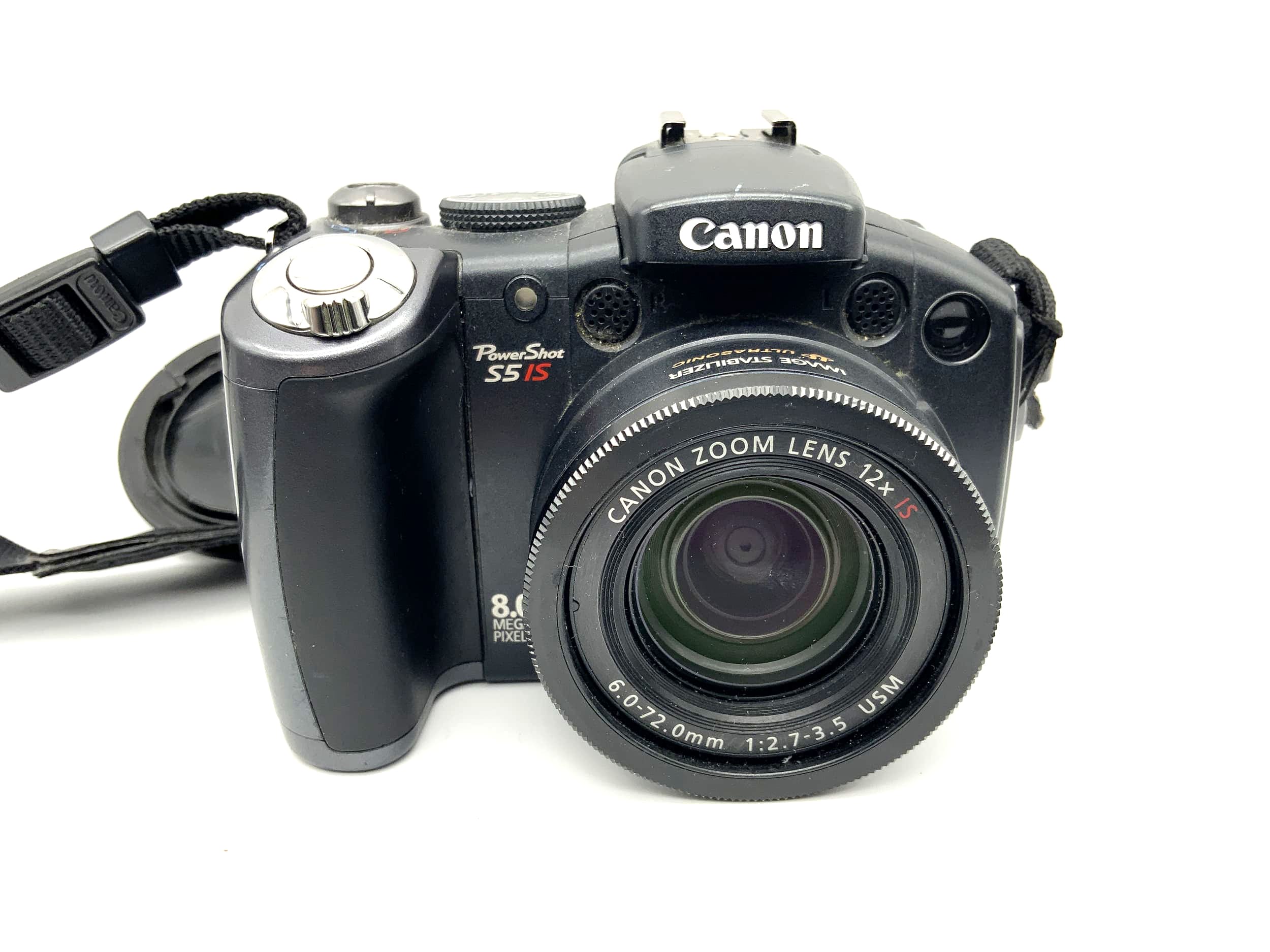 Canon PowerShot S5 IS mit Ultrasonic Zoom 12x IS 6.0-72.0mm 1:2.7-3.5 USM 8.0 MP